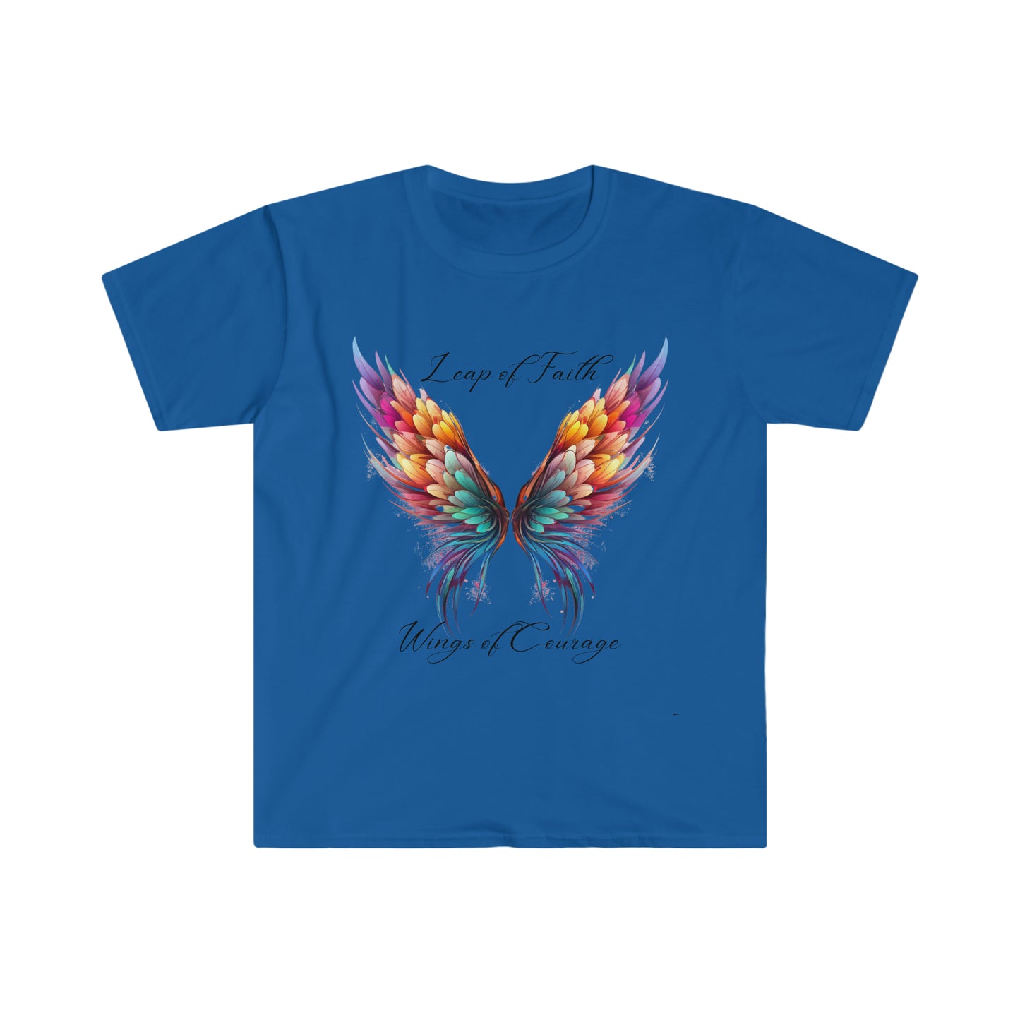 Leap of Faith, Wings of Courage, Unisex Softstyle T-Shirt
