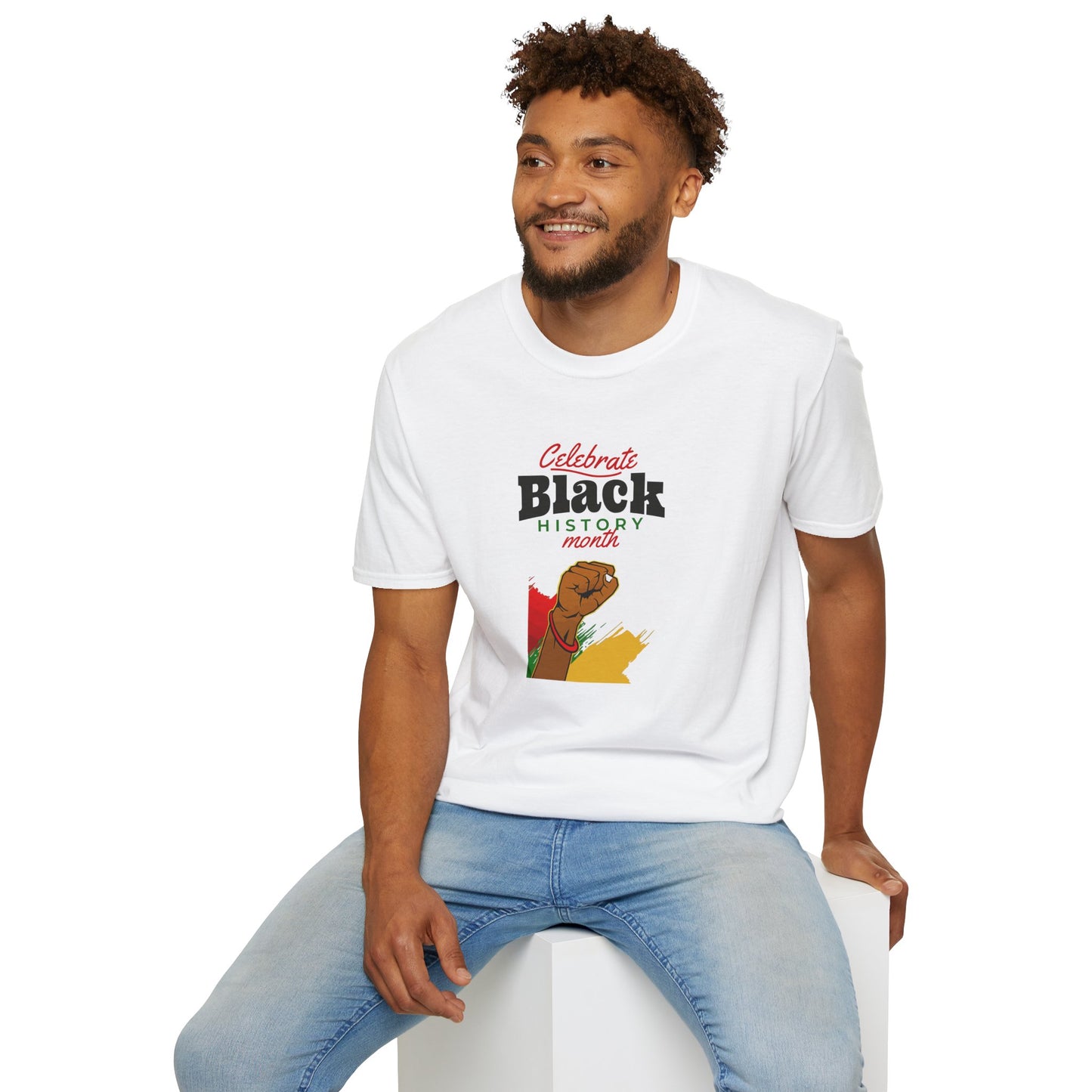 Celebrate Black History Month I, Unisex Softstyle T-Shirt