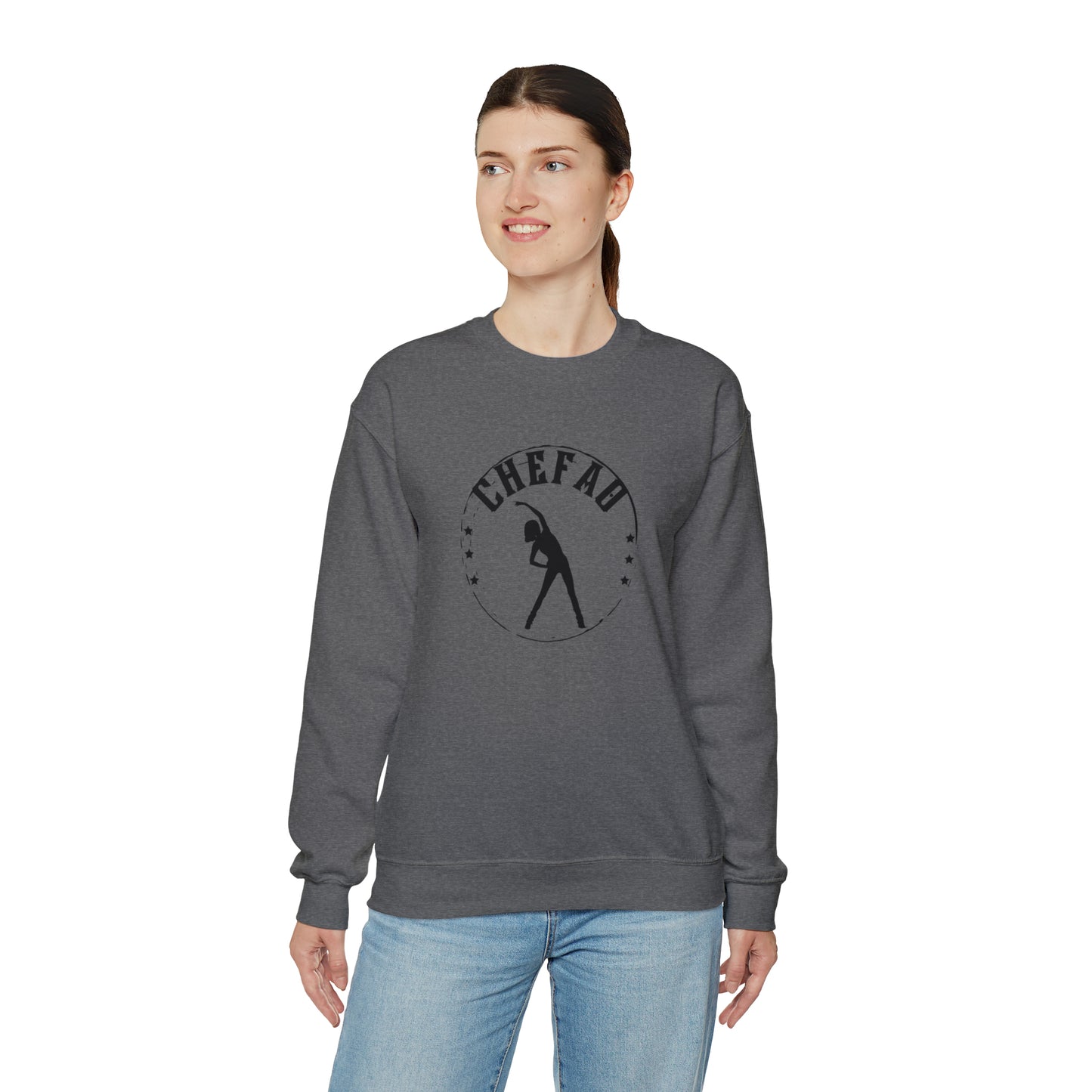 Chefao Aerobics I, Unisex Heavy Blend Crewneck Sweatshirt