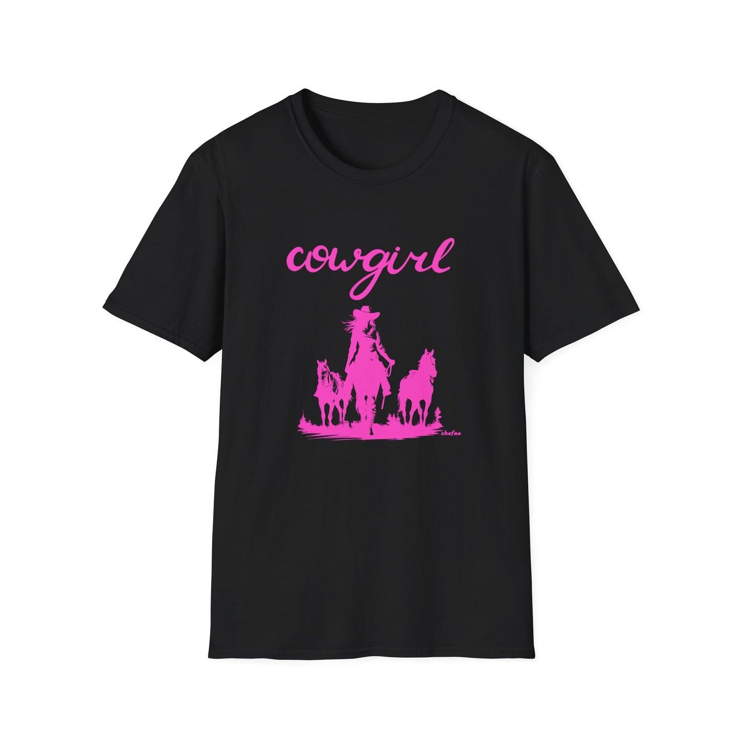 Chefao Cowgirl VI, Unisex Softstyle T-Shirt