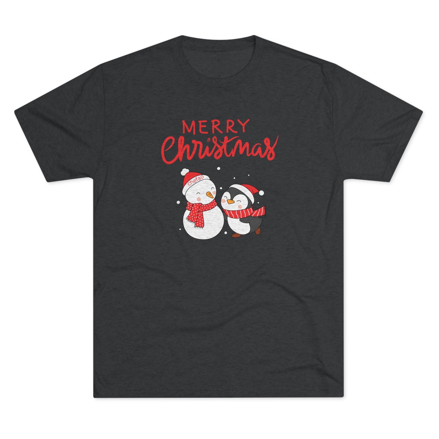 Merry Christmas I, Unisex Tri-Blend Crew Tee