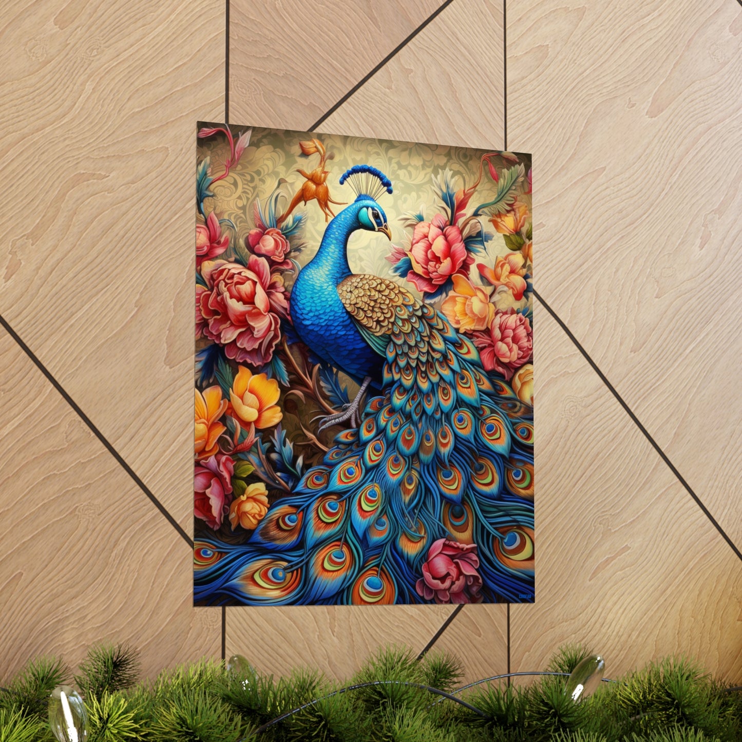 Peacock, Premium Matte Vertical Posters