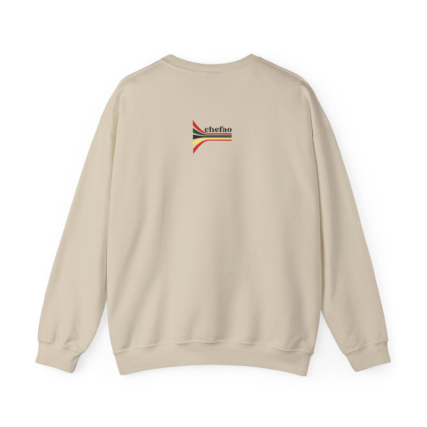 Chefao Retro Black History Month Emblem III, Unisex Heavy Blend™ Crewneck Sweatshirt