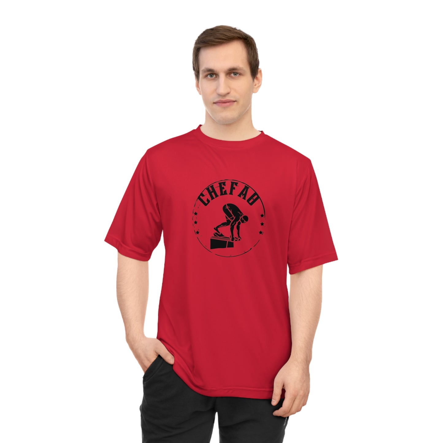 Chefao Swimmer I, Unisex Zone Performance T-shirt