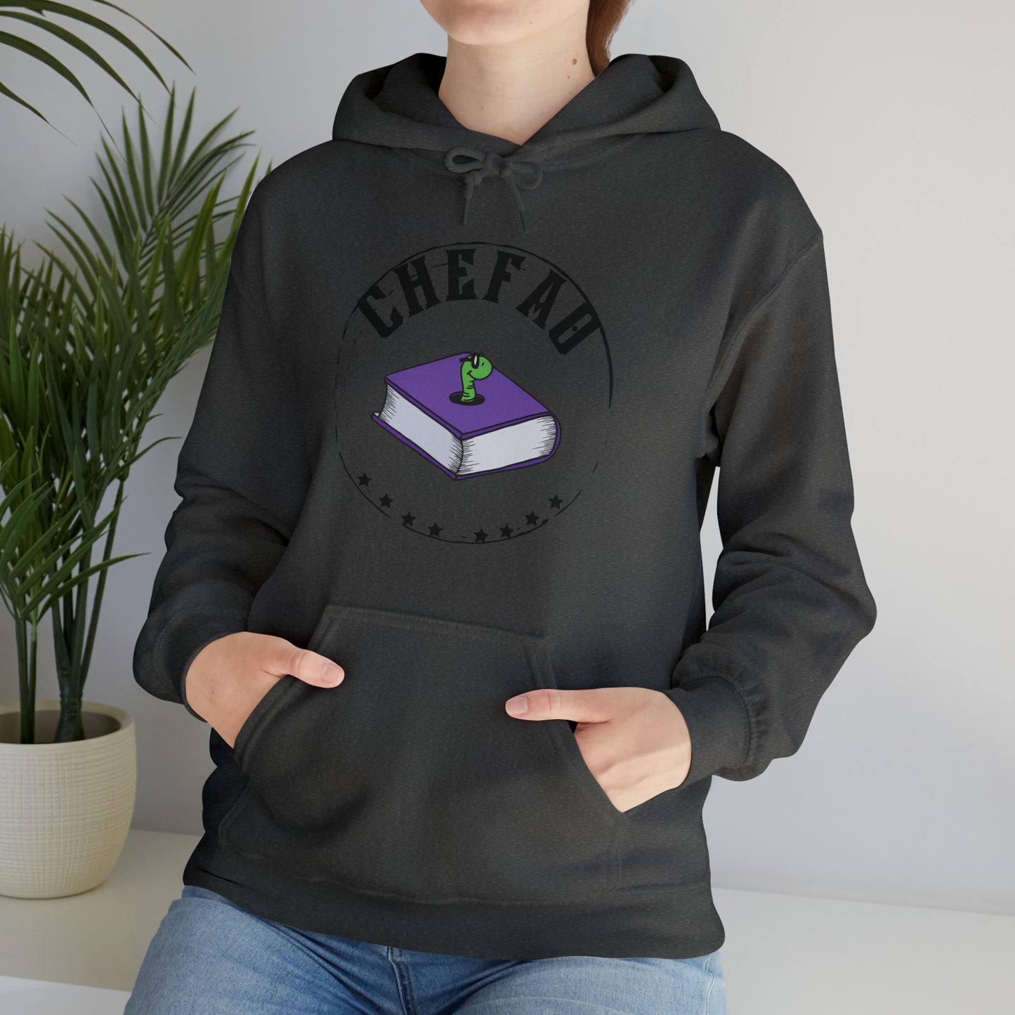 Chefao Bookworm I, Unisex Heavy Blend Hooded Sweatshirt