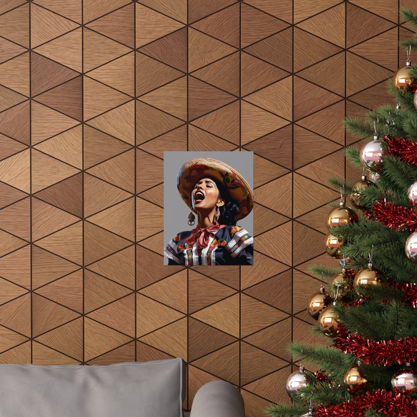 Mariachi Woman, Premium Matte Vertical Posters