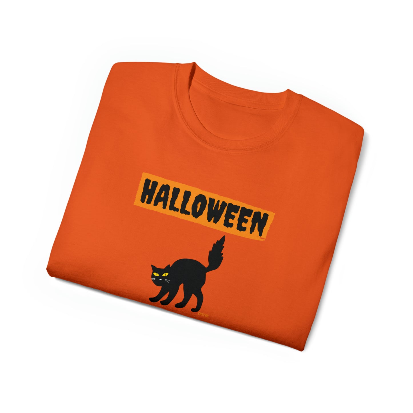 Halloween Cat, Unisex Ultra Cotton Tee