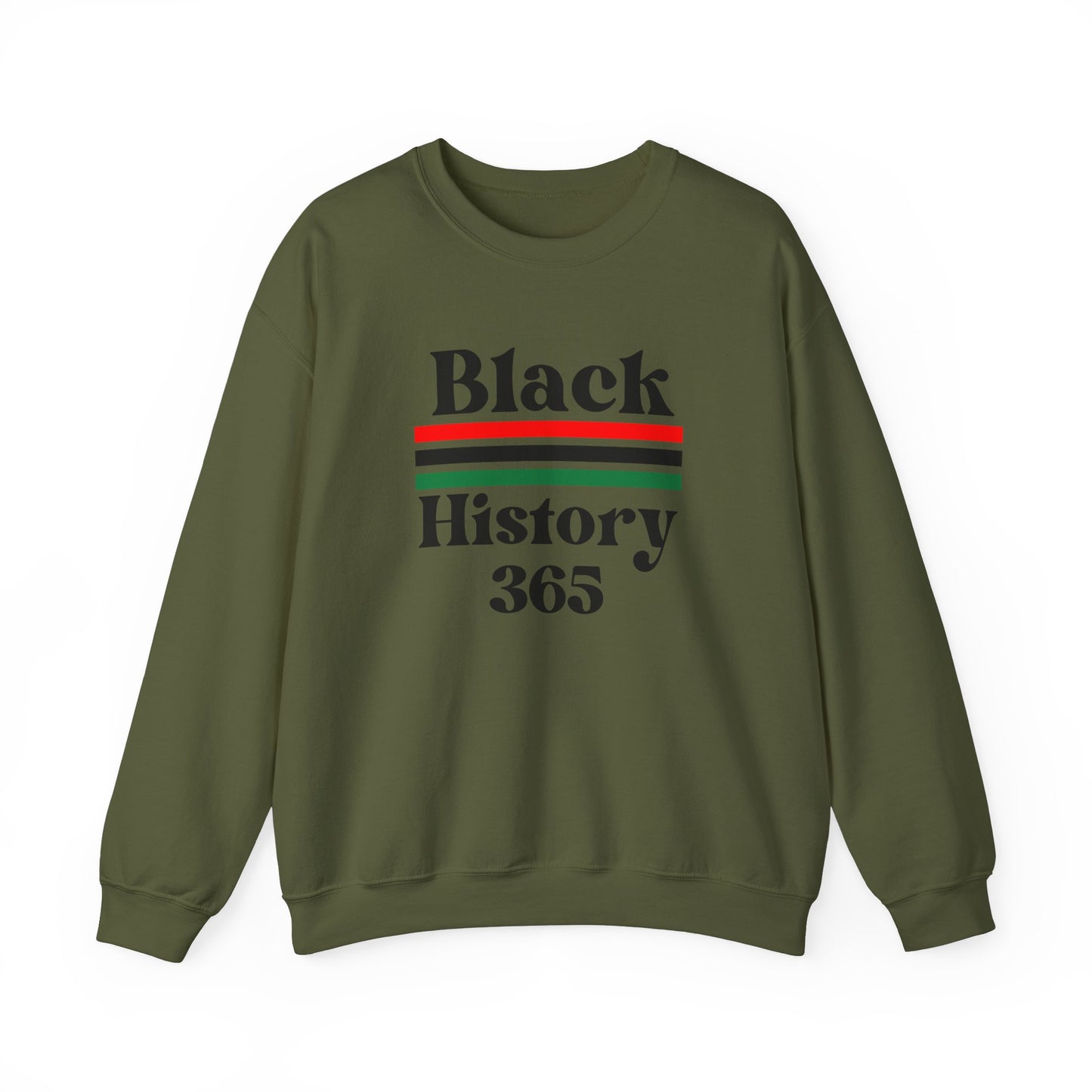 Chefao Black History 365, Unisex Heavy Blend™ Crewneck Sweatshirt