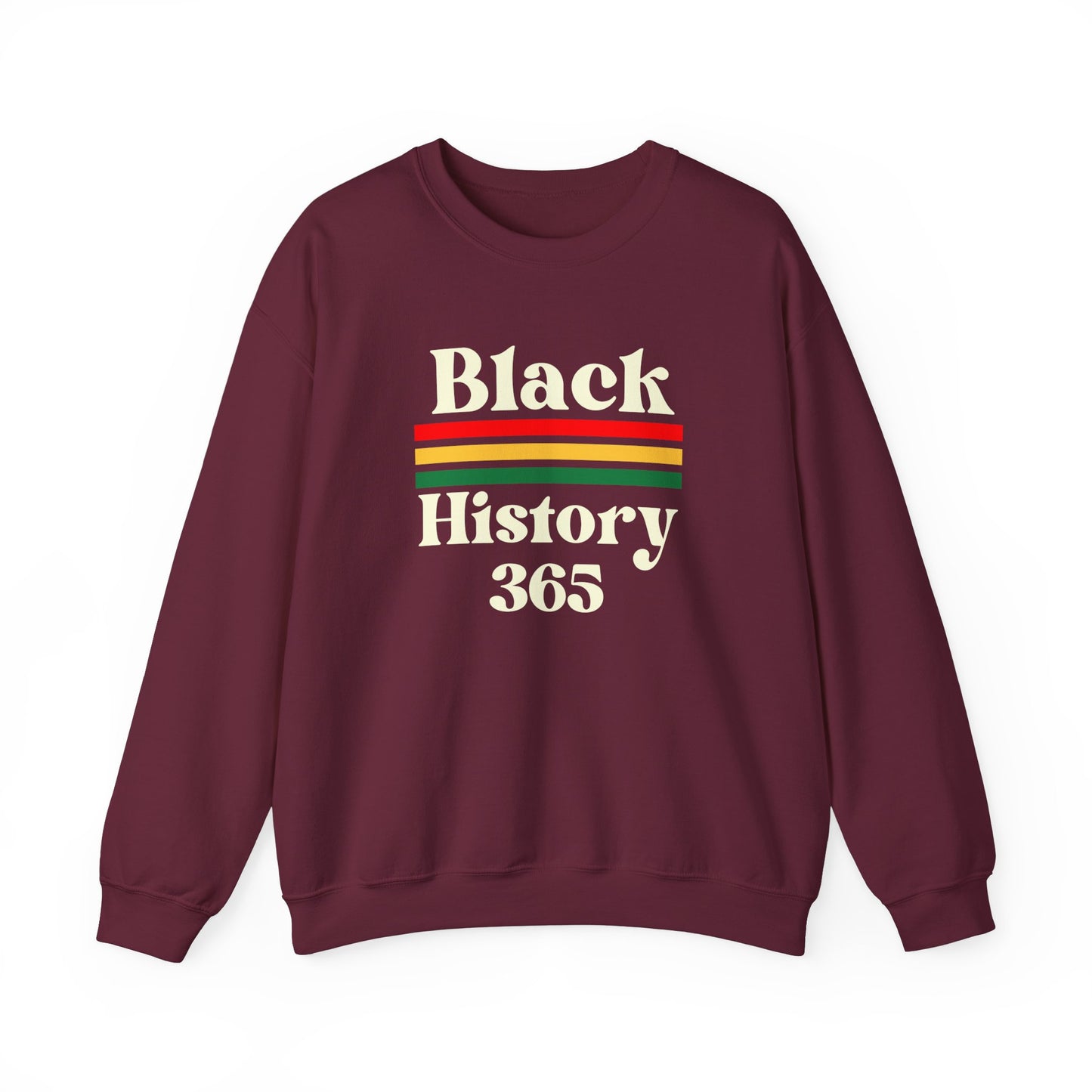Chefao Black History 365, Unisex Heavy Blend™ Crewneck Sweatshirt