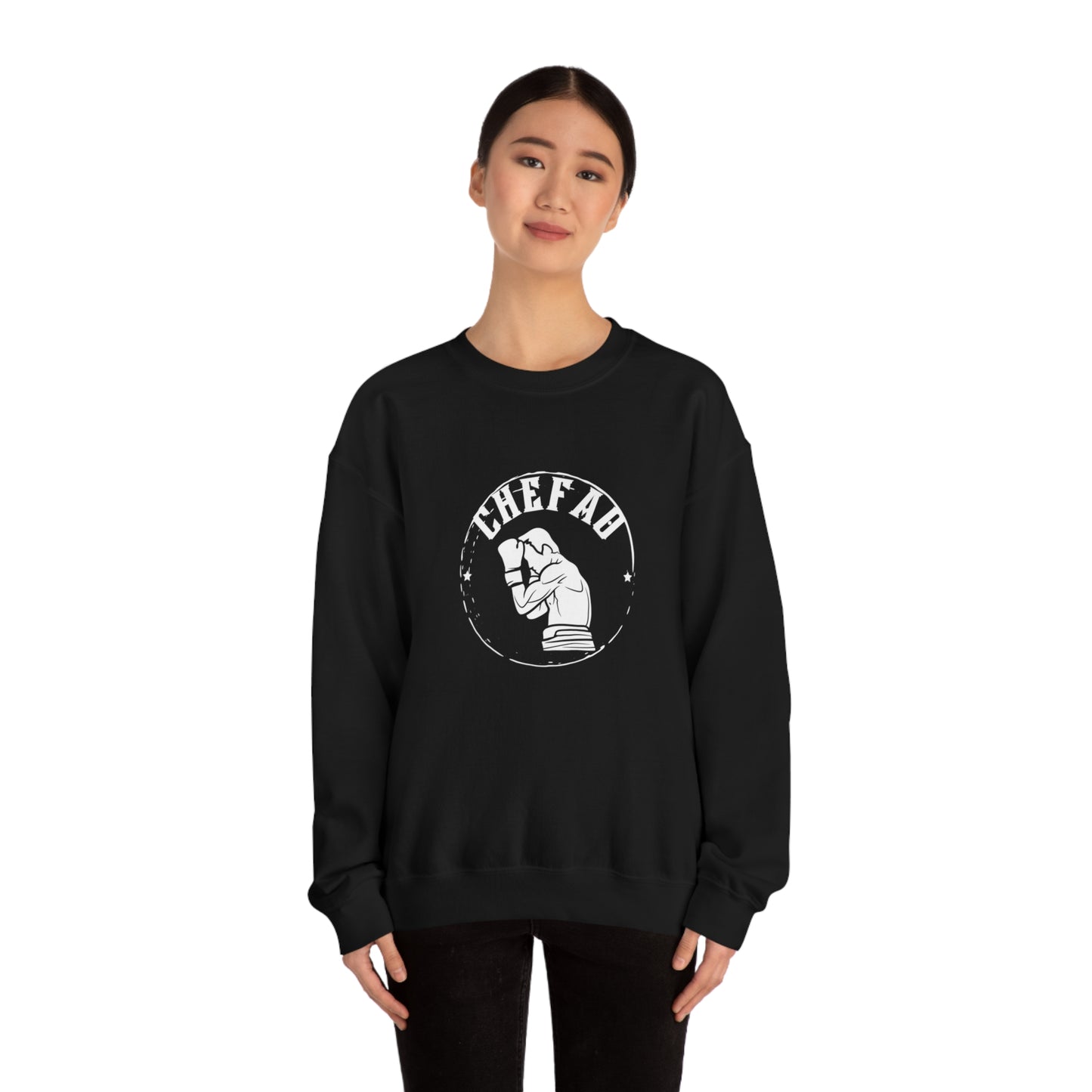 Chefao Boxer I, Unisex Heavy Blend Crewneck Sweatshirt