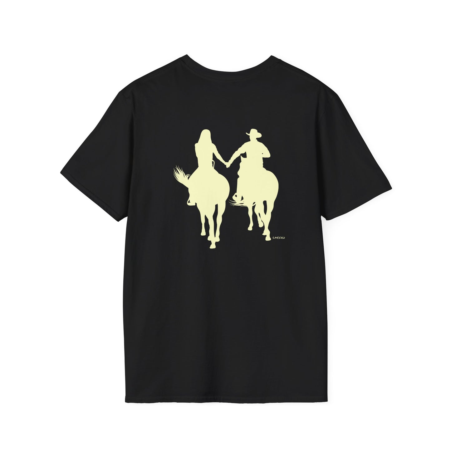 Chefao Cowboy and Cowgirl I, Unisex Softstyle T-Shirt
