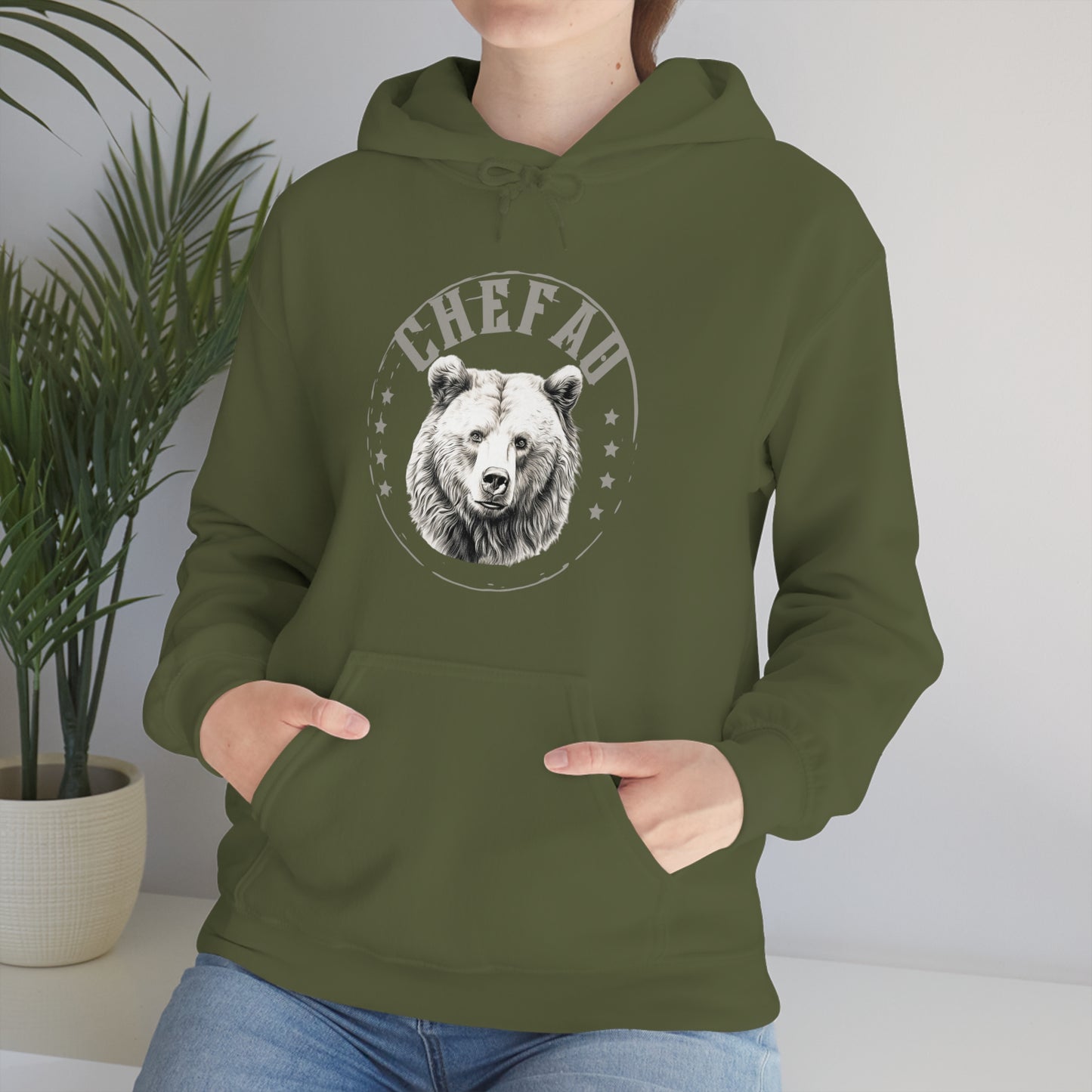 Chefao Bear I, Unisex Heavy Blend Hooded Sweatshirt