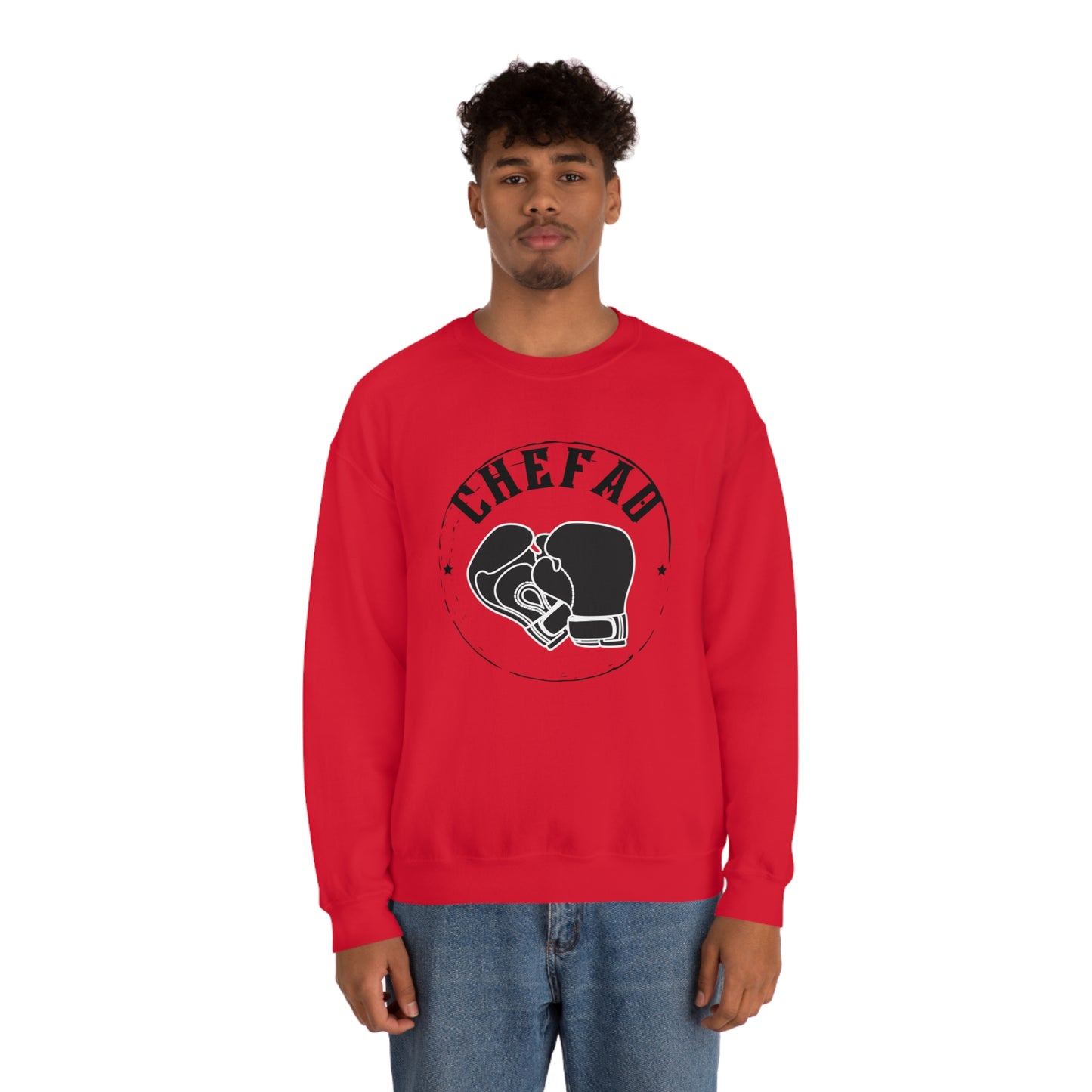Chefao Boxing I, Unisex Heavy Blend Crewneck Sweatshirt