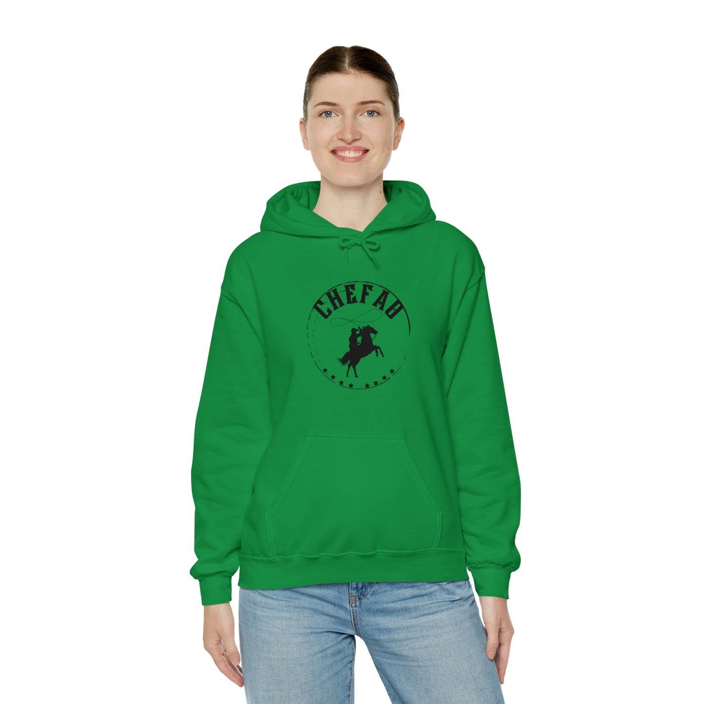 Chefao Cowboy V, Unisex Heavy Blend Hooded Sweatshirt