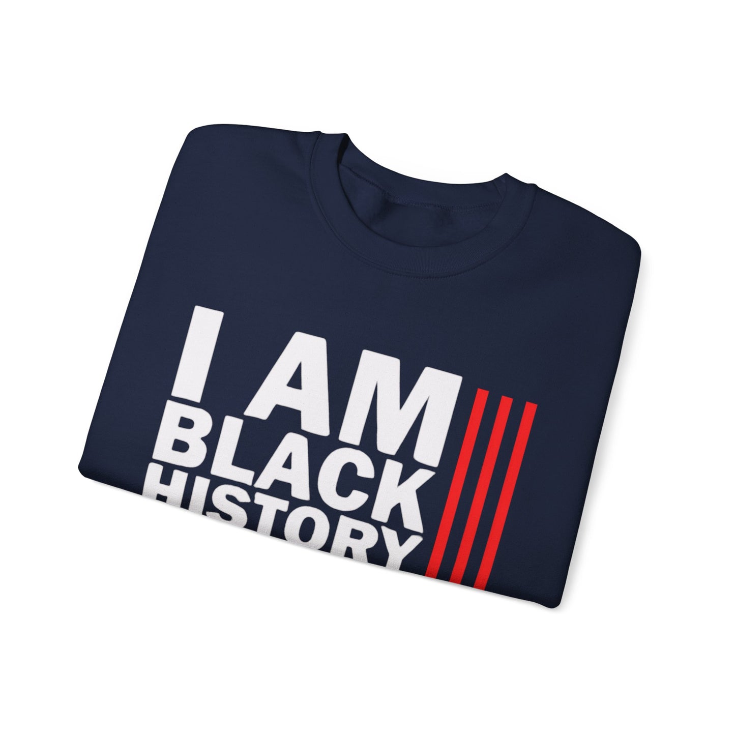 Chefao I Am Black History I, Unisex Heavy Blend™ Crewneck Sweatshirt