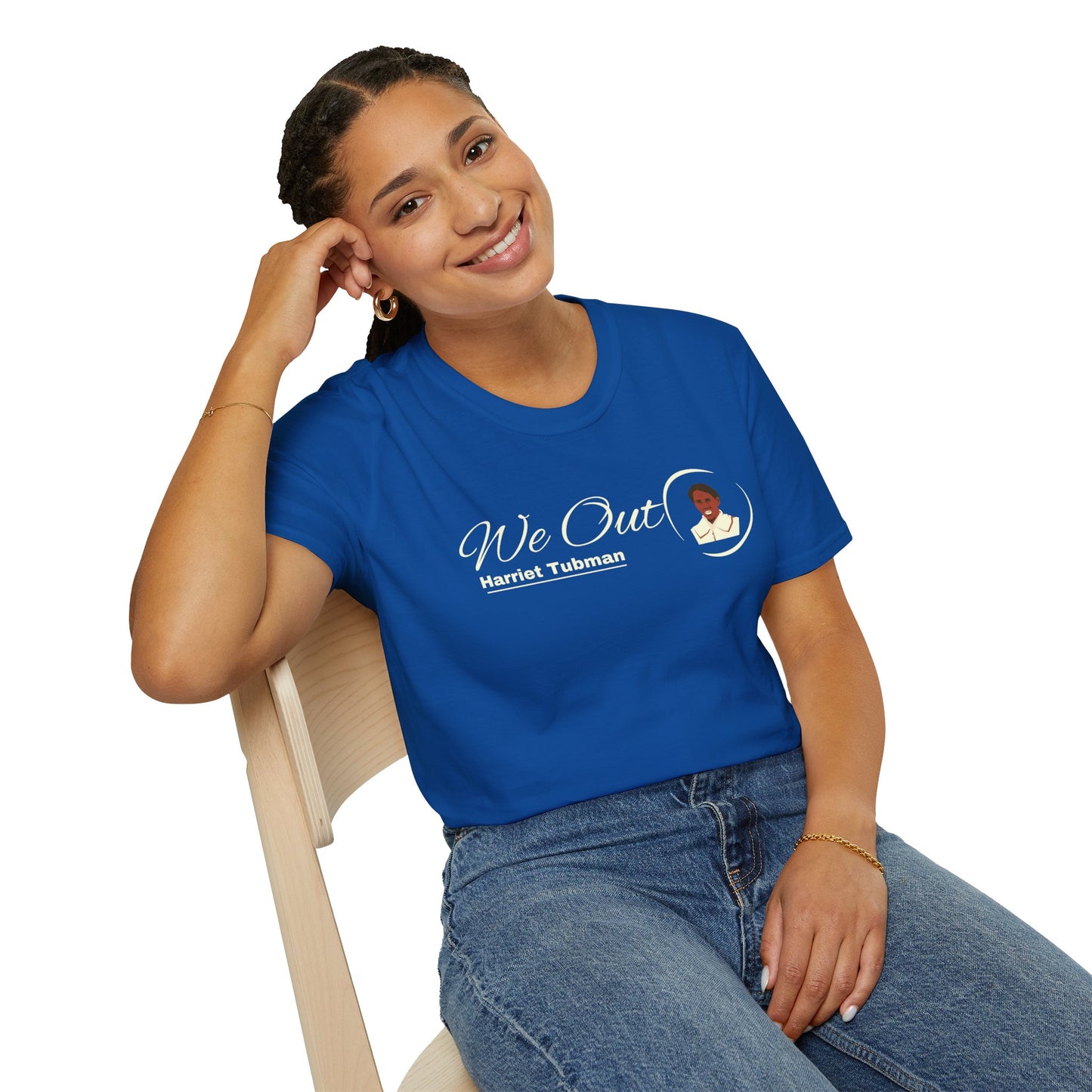 Harriet Tubman "We Out", Unisex Softstyle T-Shirt