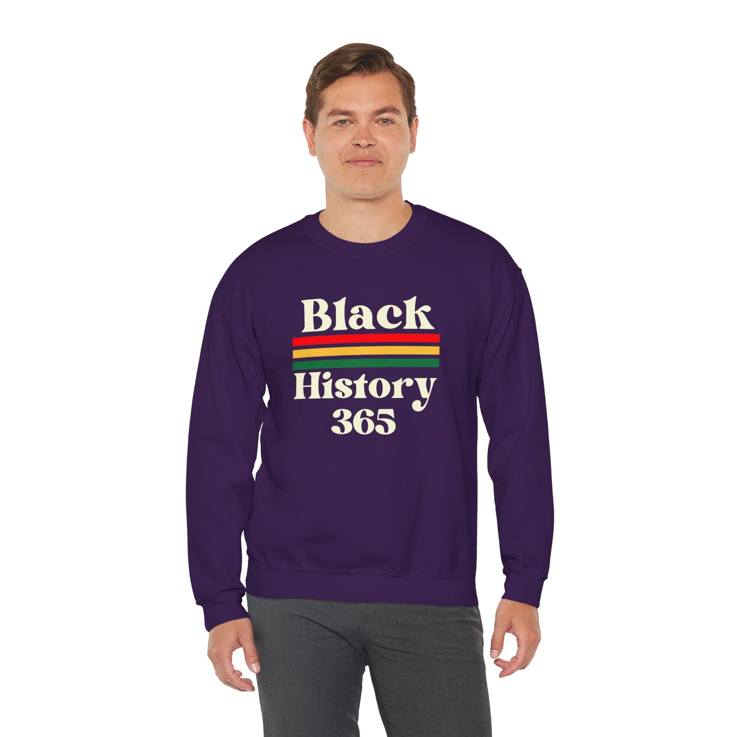 Chefao Black History 365, Unisex Heavy Blend™ Crewneck Sweatshirt