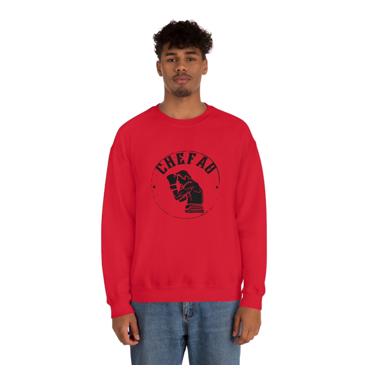 Chefao Boxer I, Unisex Heavy Blend Crewneck Sweatshirt