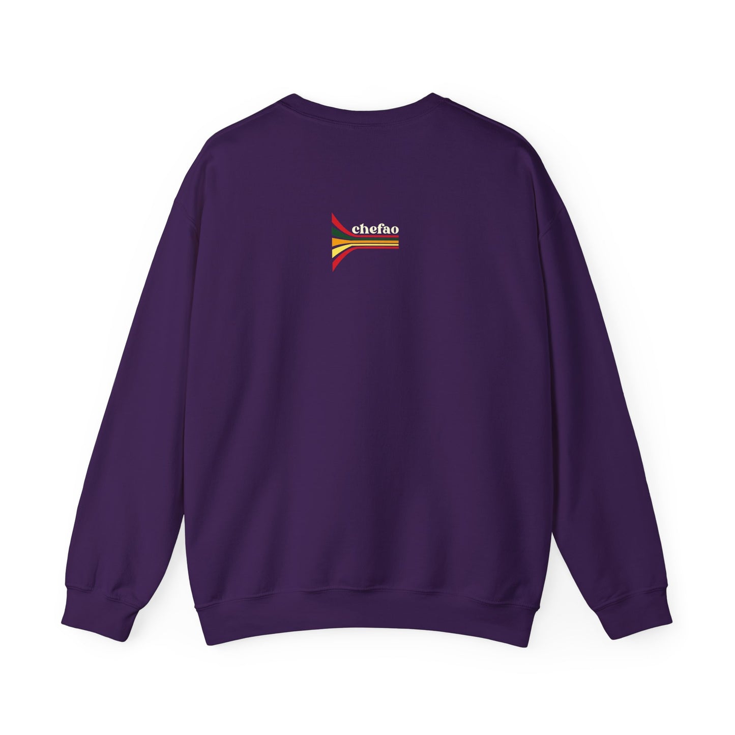 Chefao Retro Black History Month Emblem III, Unisex Heavy Blend™ Crewneck Sweatshirt