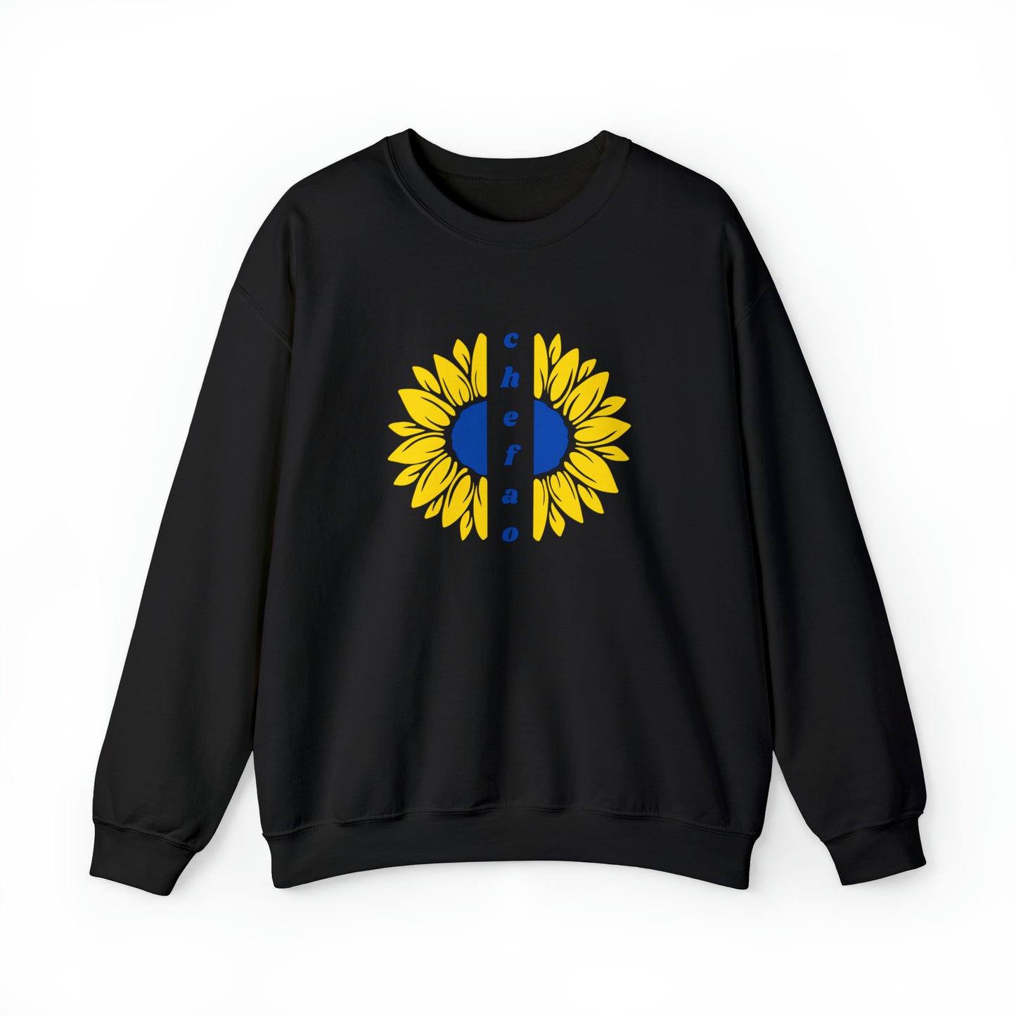 Chefao Sunflower II, Unisex Heavy Blend Crewneck Sweatshirt