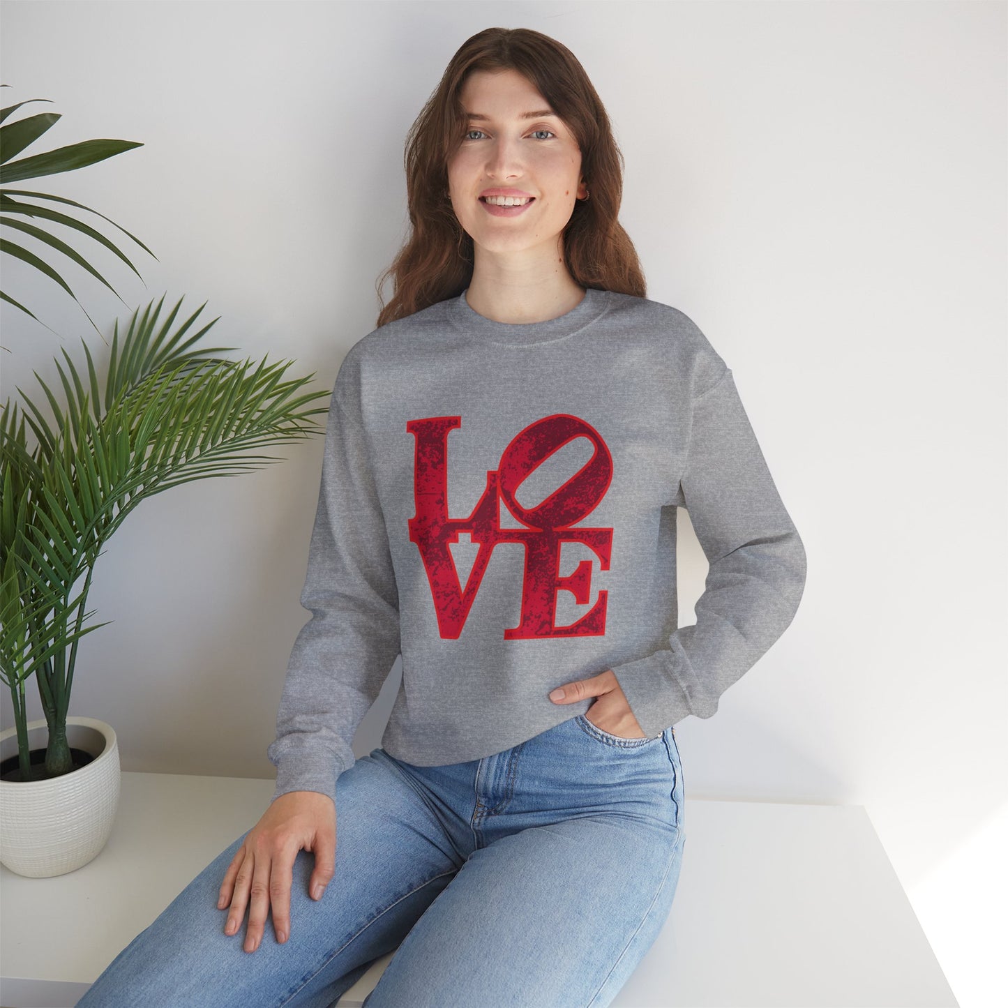 Chefao Love Blocks I, Unisex Heavy Blend™ Crewneck Sweatshirt