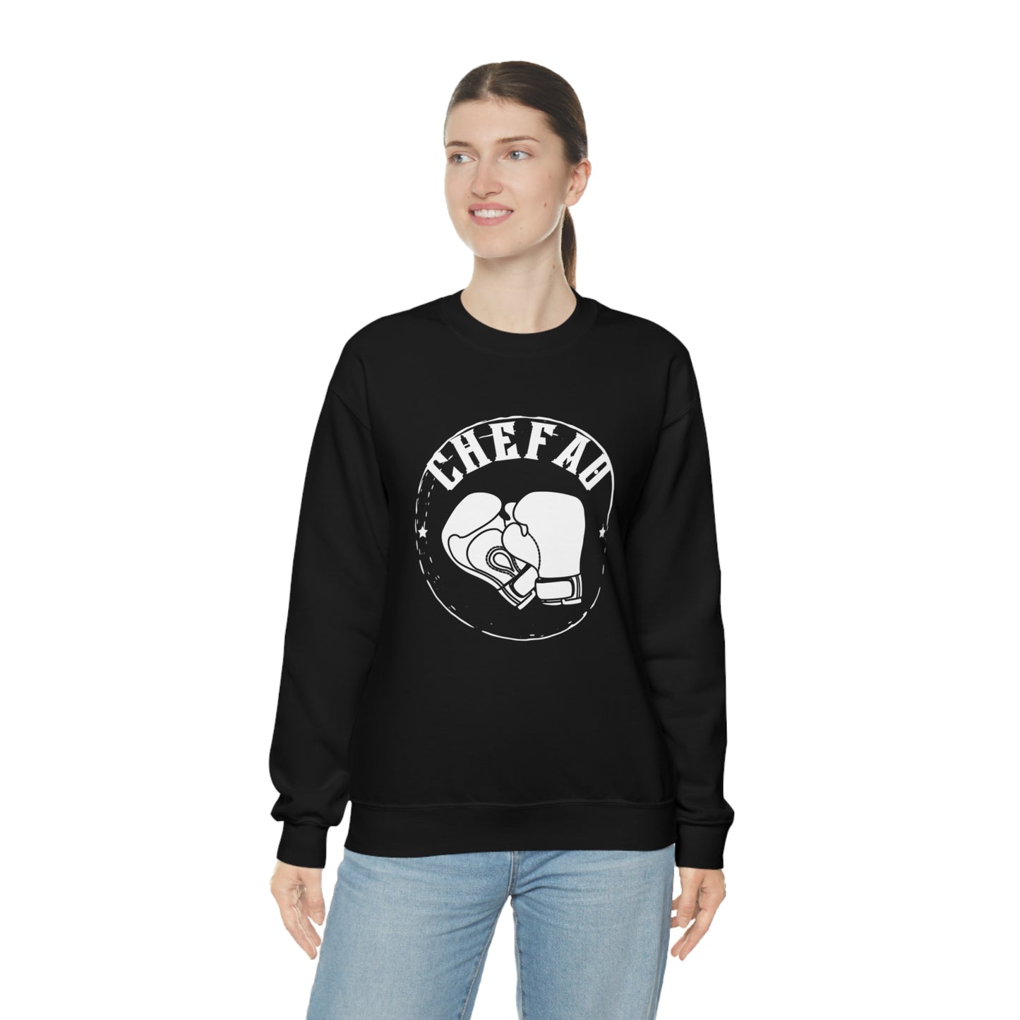 Chefao Boxing I, Unisex Heavy Blend Crewneck Sweatshirt