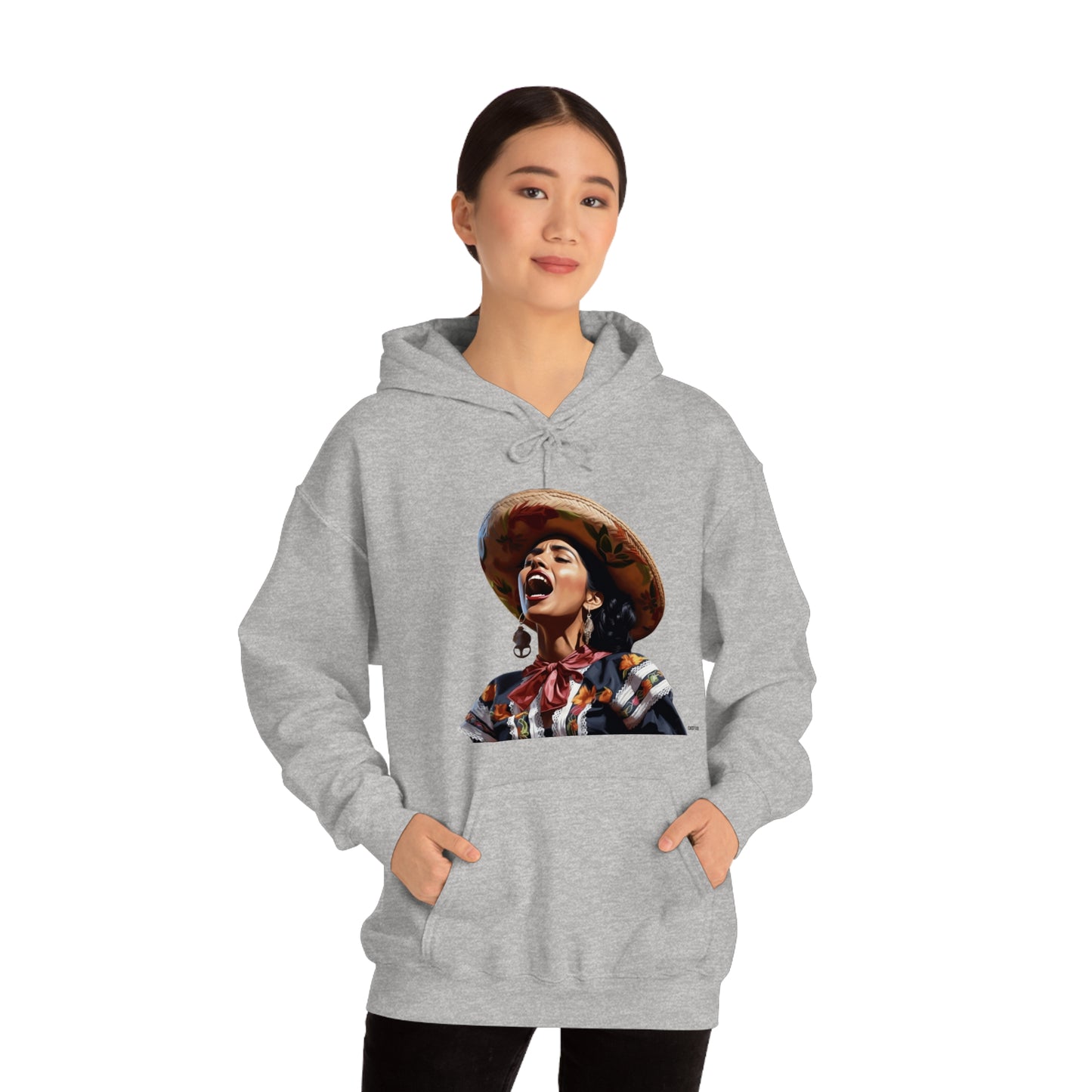 Mariachi Woman, Unisex Heavy Blend Hooded Sweatshirt