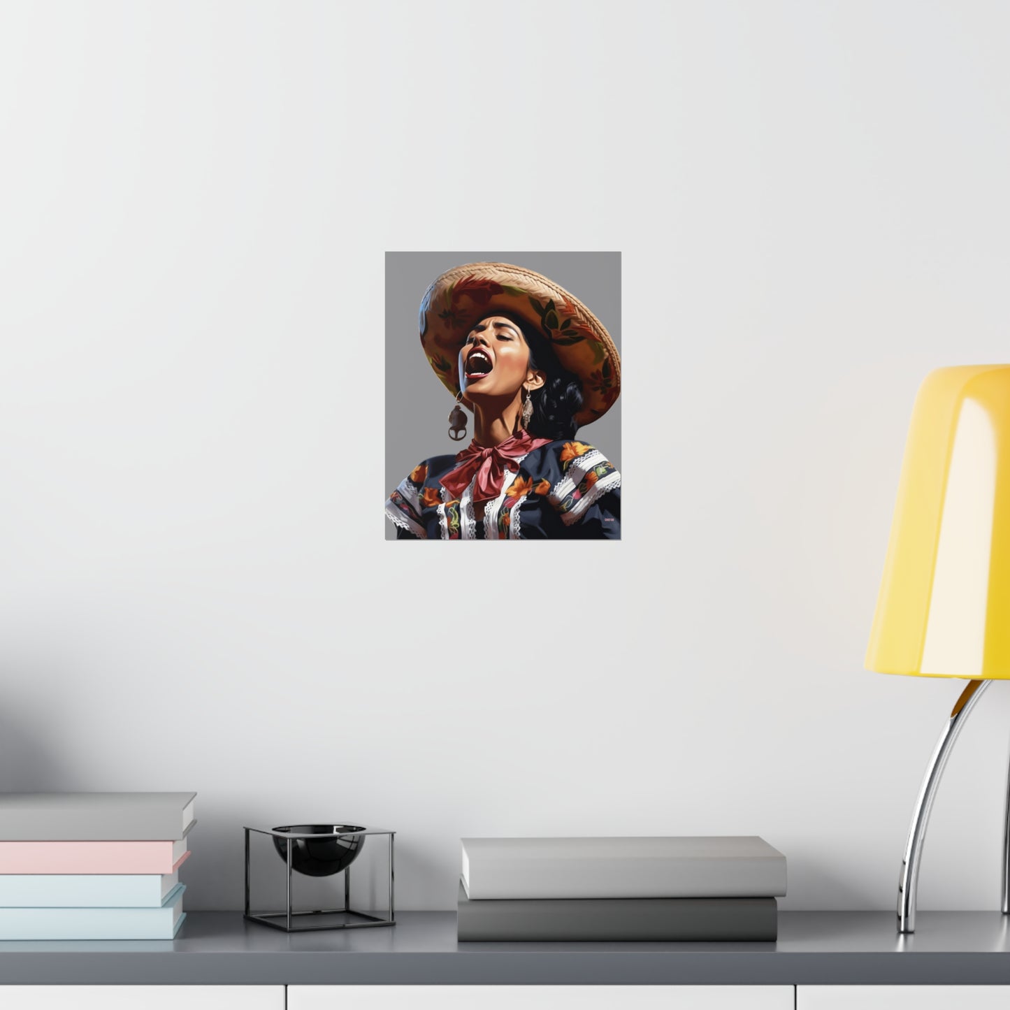 Mariachi Woman, Premium Matte Vertical Posters