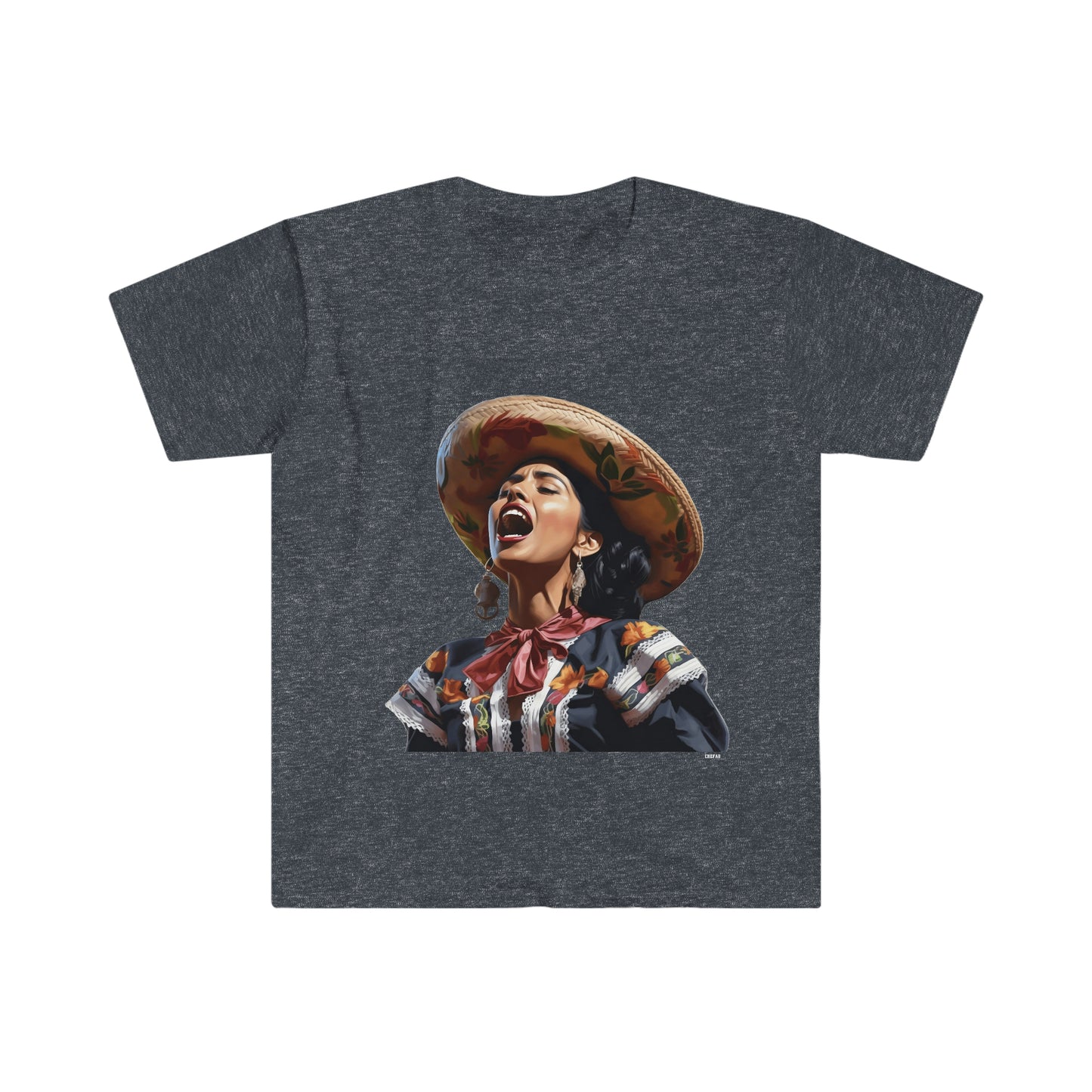 Mariachi Woman, Unisex Softstyle T-Shirt