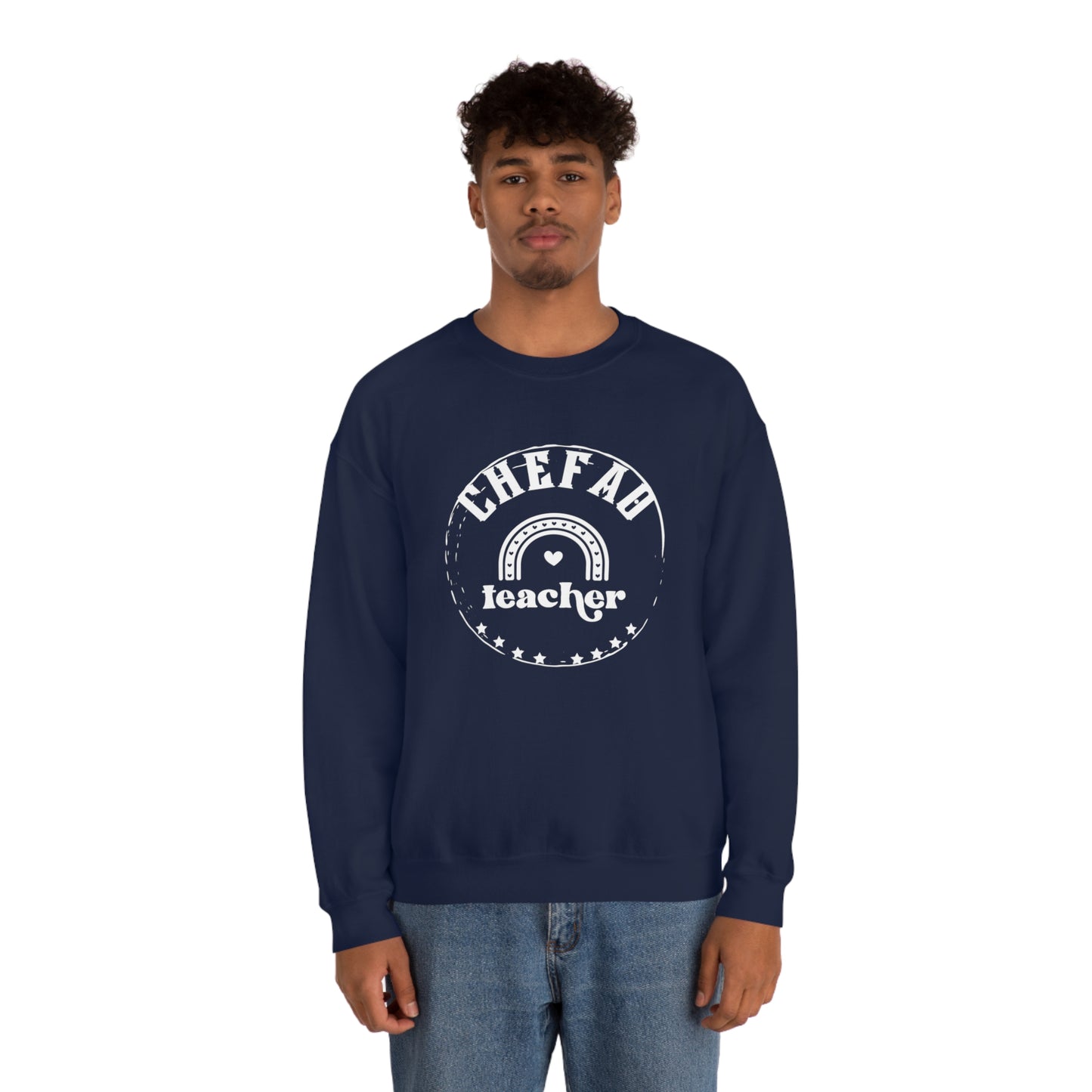 Chefao Teacher III, Unisex Heavy Blend Crewneck Sweatshirt