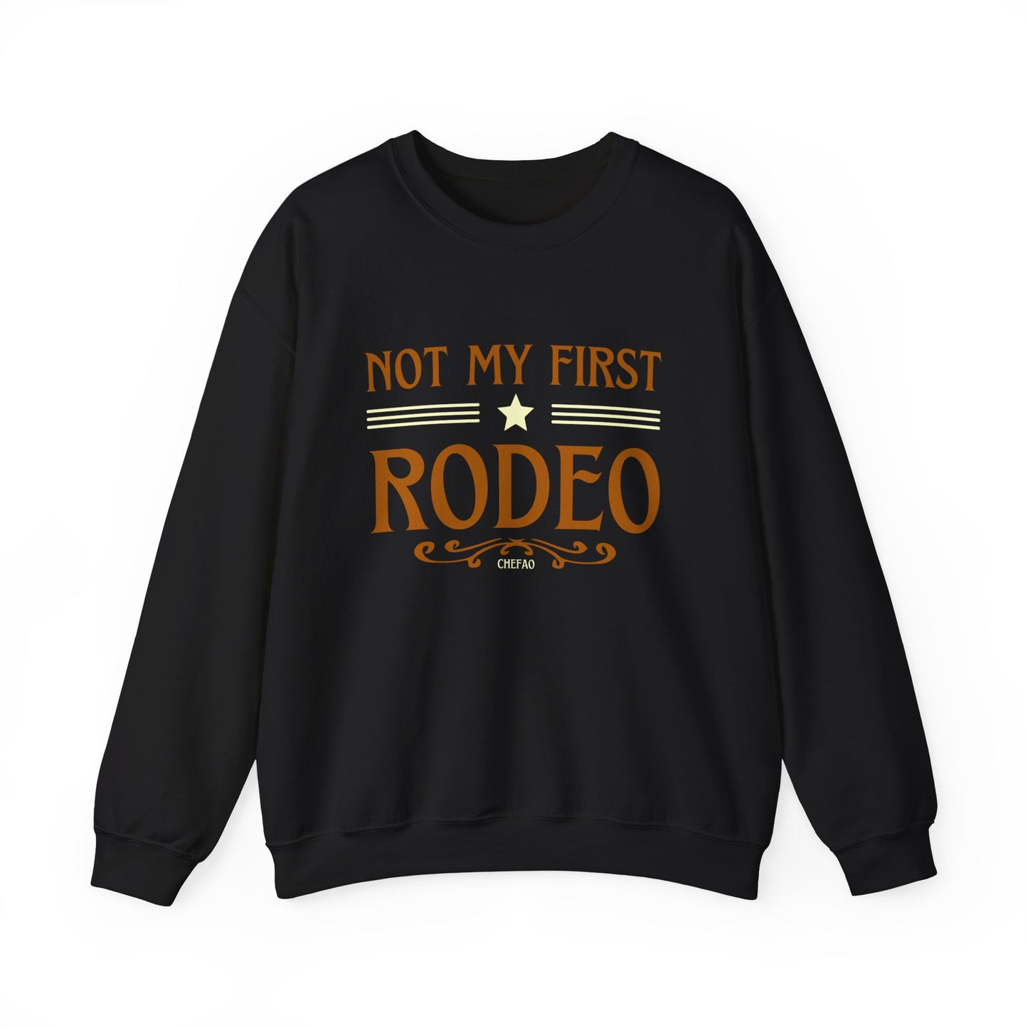 Not My First Rodeo, Unisex Heavy Blend Crewneck Sweatshirt