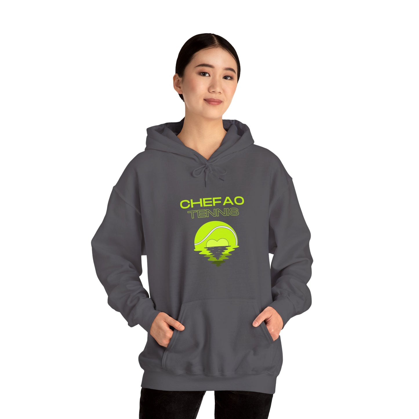 Chefao Tennis X, Unisex Heavy Blend Hooded Sweatshirt