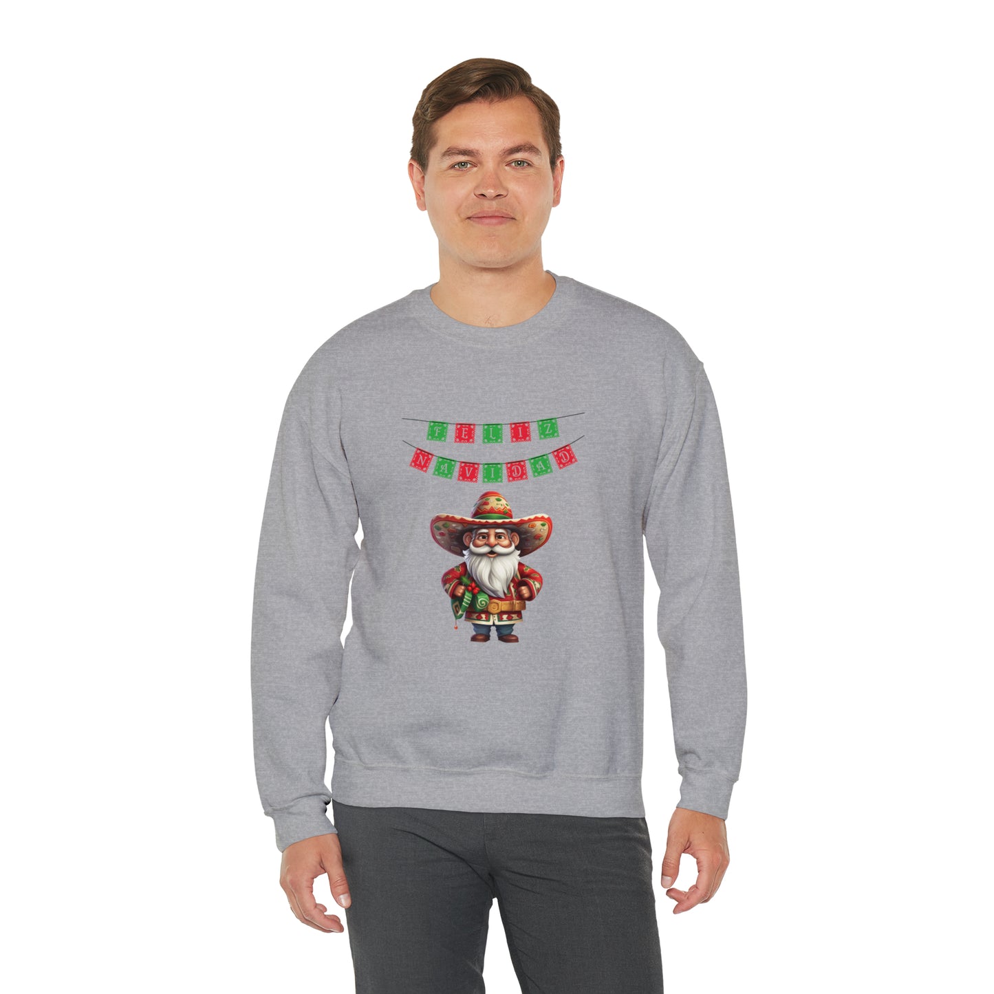 Feliz Navidad I, Unisex Heavy Blend Crewneck Sweatshirt