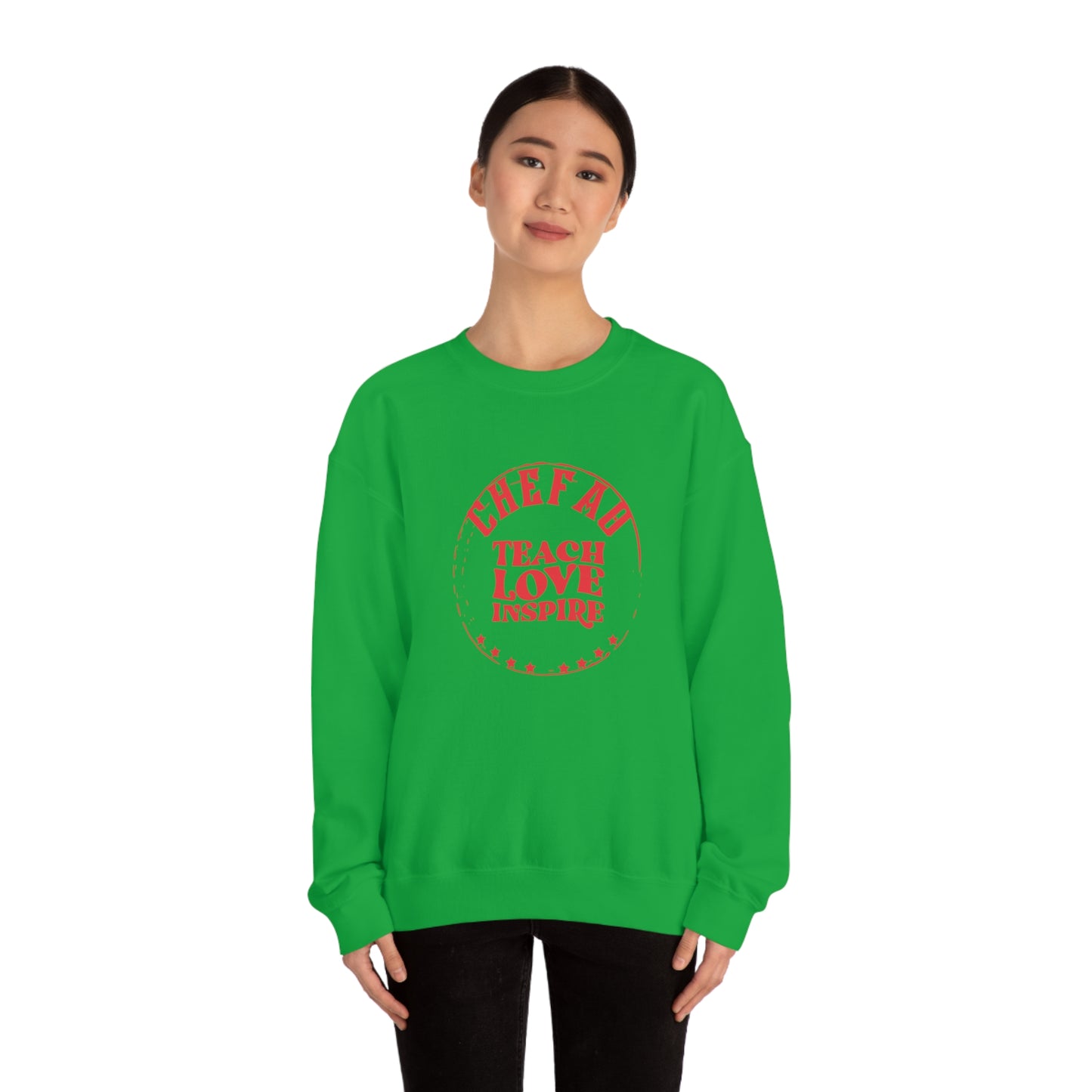 Chefao Teacher IV, Unisex Heavy Blend Crewneck Sweatshirt