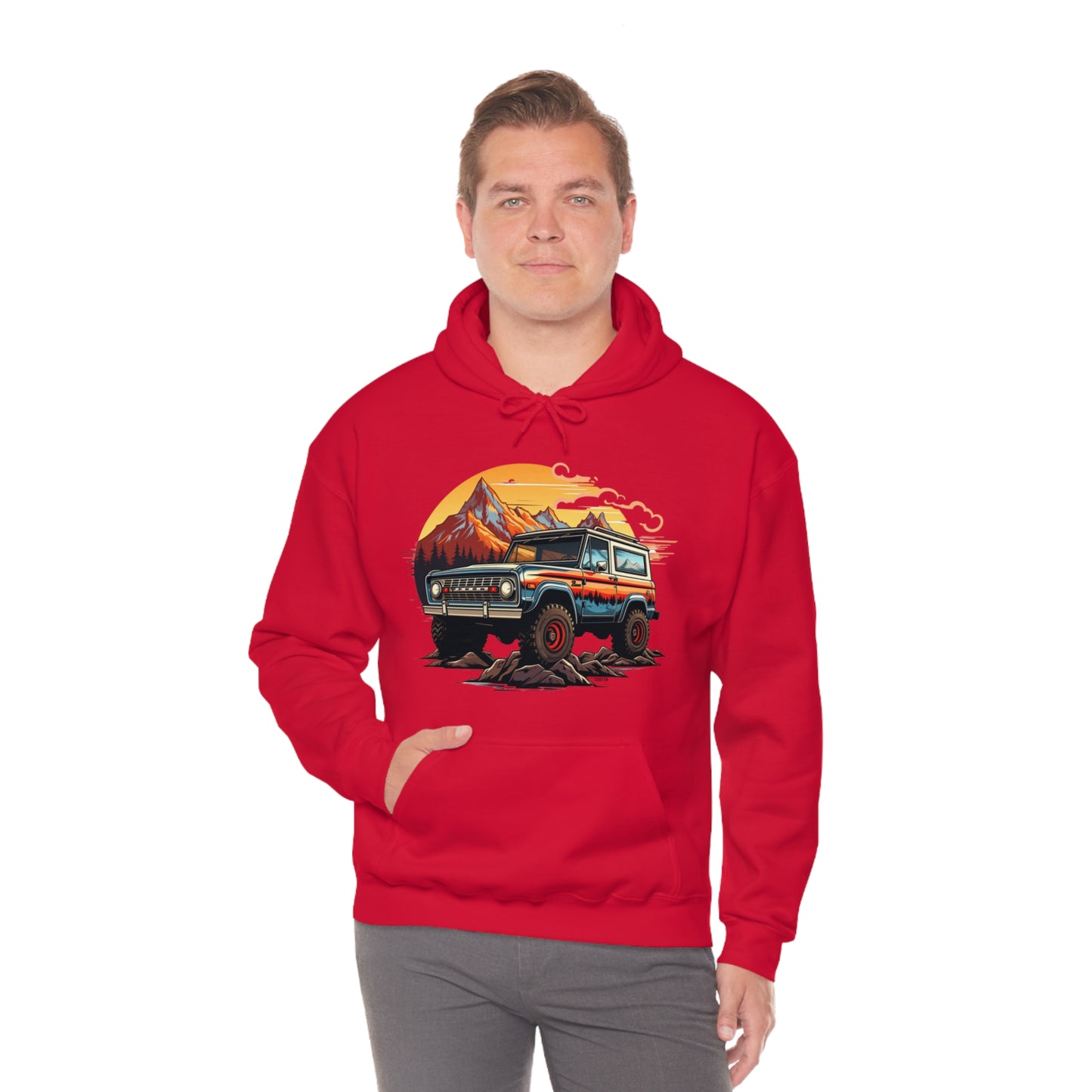 Retro, Rugged Charm, Unisex Heavy Blend Hooded Sweatshirt