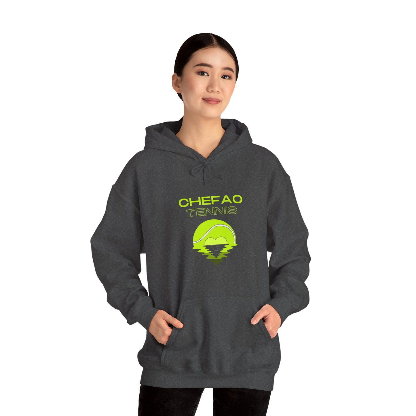 Chefao Tennis X, Unisex Heavy Blend Hooded Sweatshirt