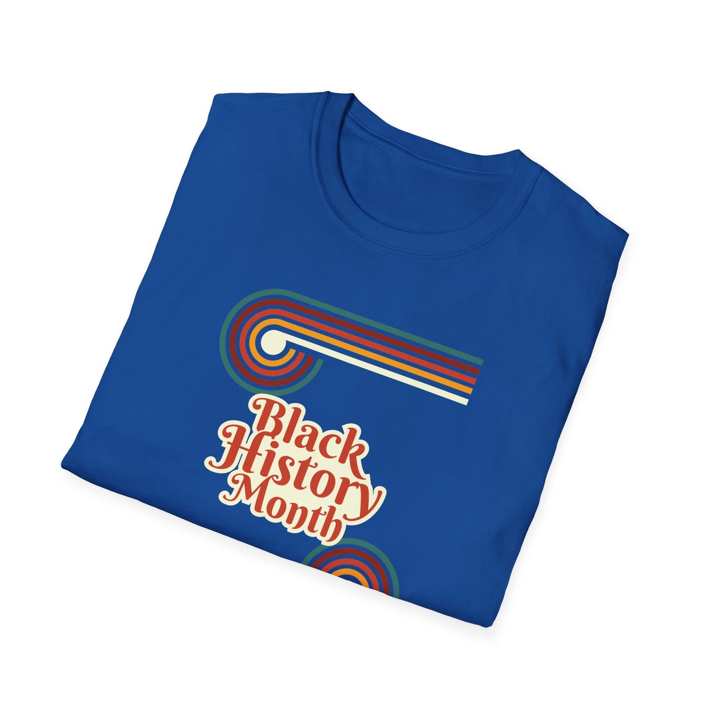Chefao Retro Black History Month Emblem I, Unisex Softstyle T-Shirt