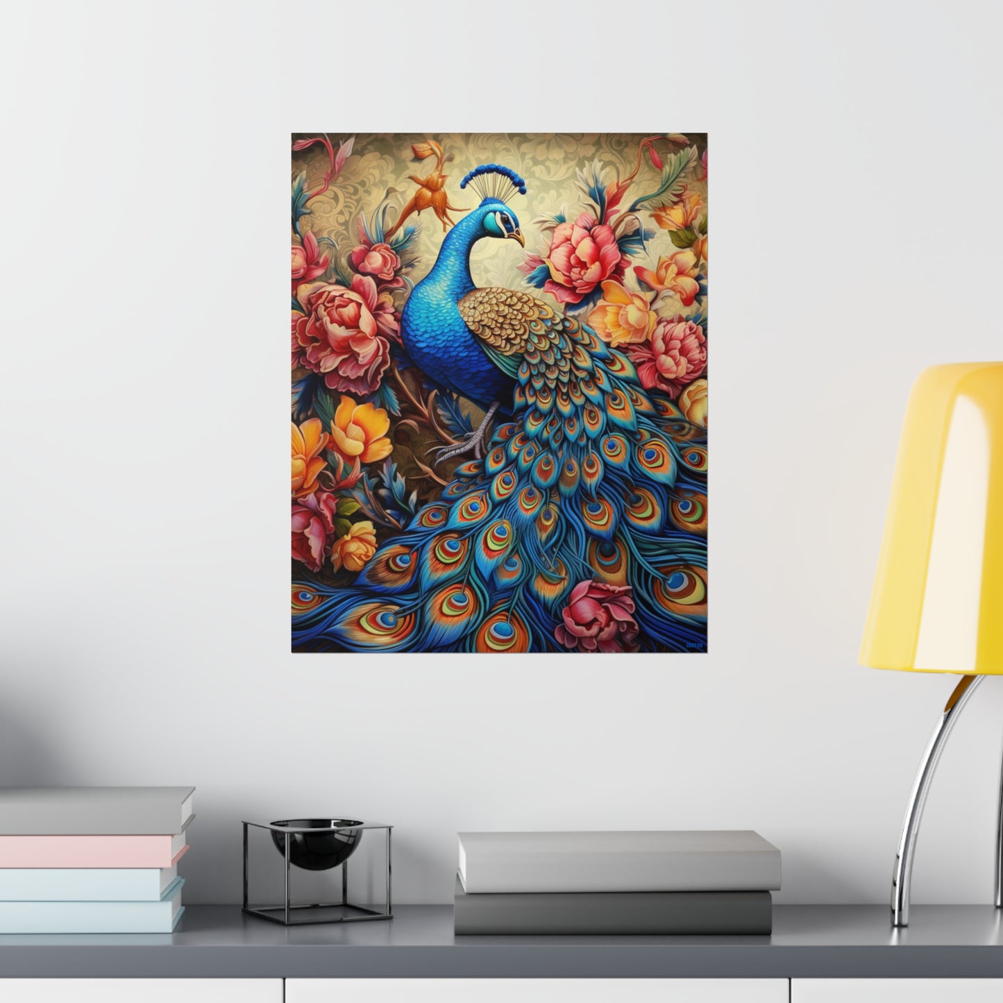 Peacock, Premium Matte Vertical Posters