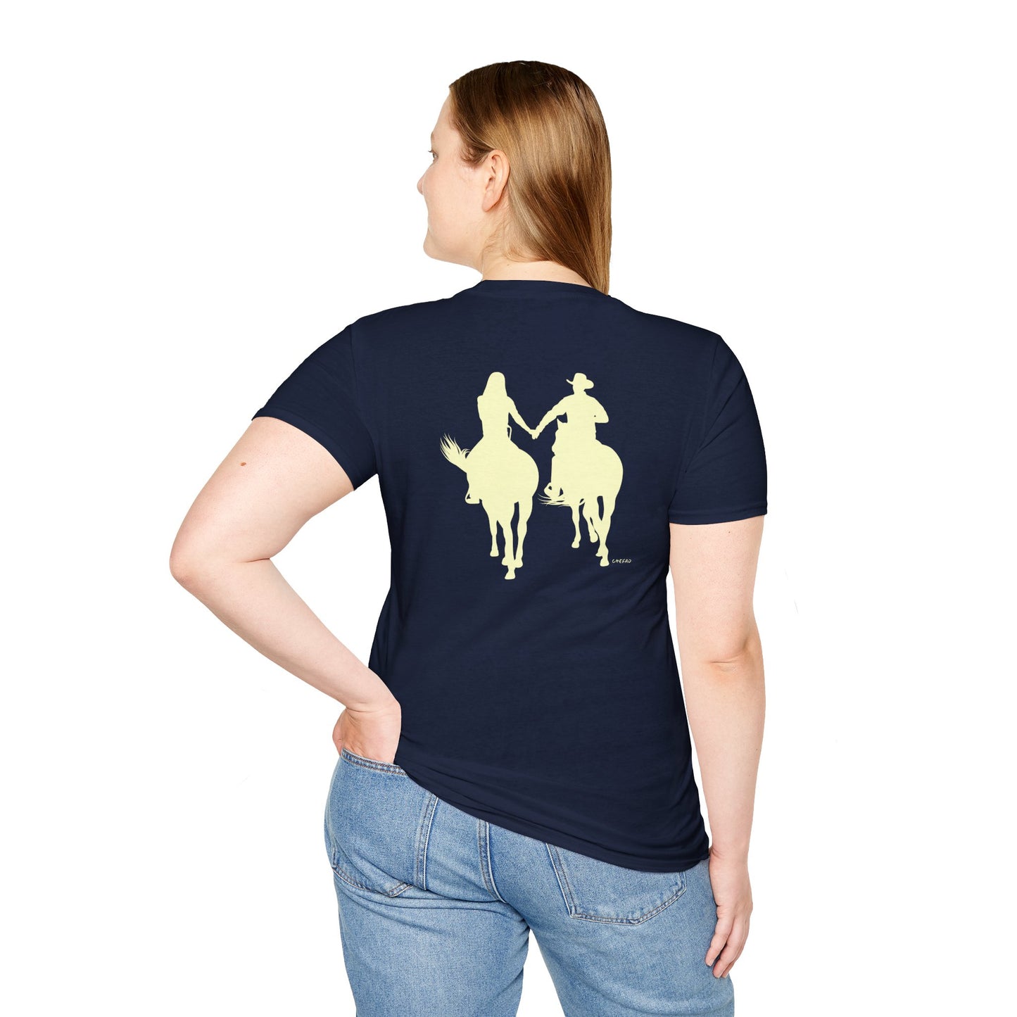 Chefao Cowboy and Cowgirl I, Unisex Softstyle T-Shirt