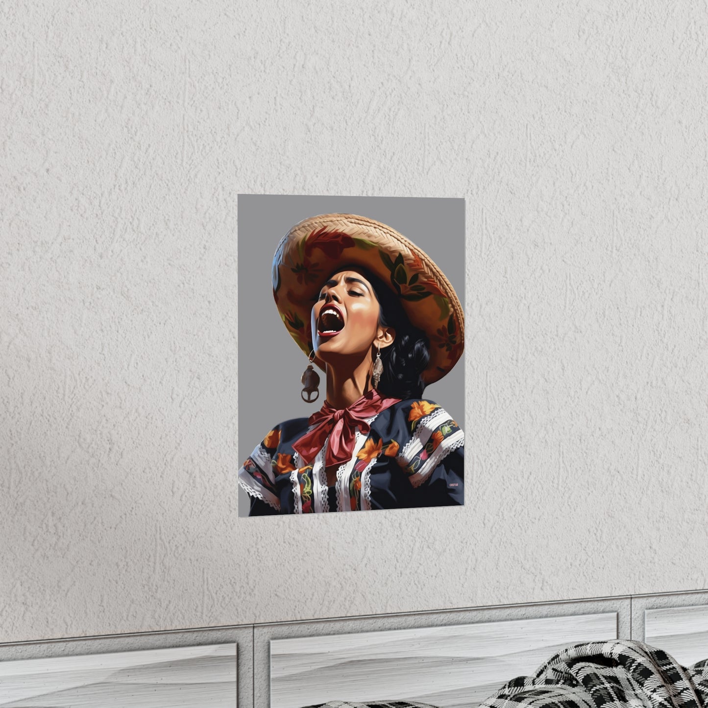 Mariachi Woman, Premium Matte Vertical Posters
