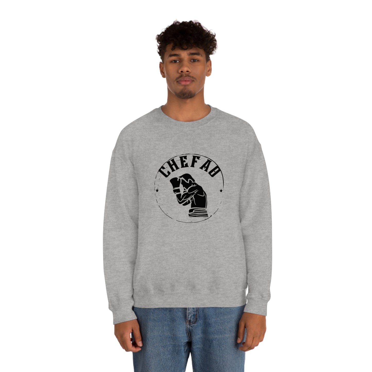 Chefao Boxer I, Unisex Heavy Blend Crewneck Sweatshirt
