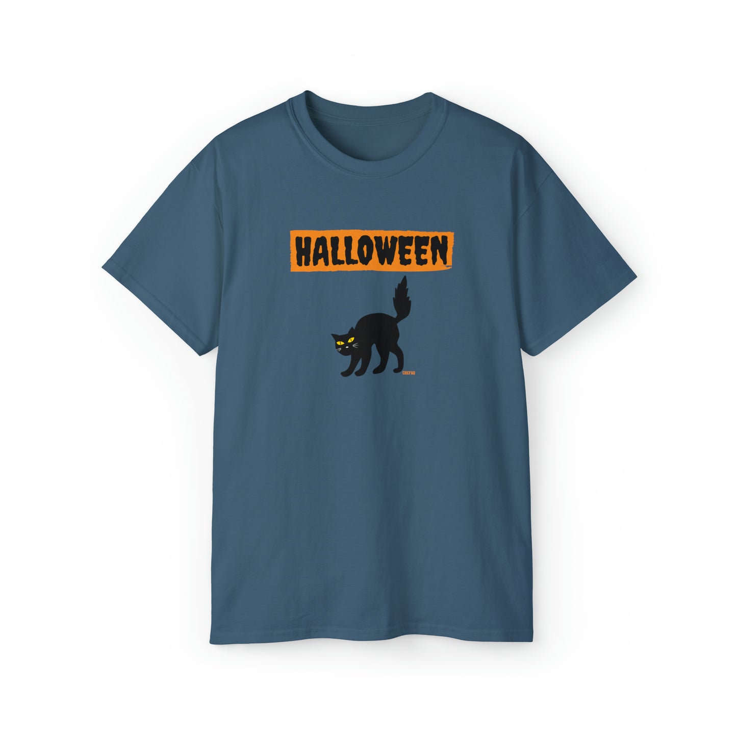 Halloween Cat, Unisex Ultra Cotton Tee