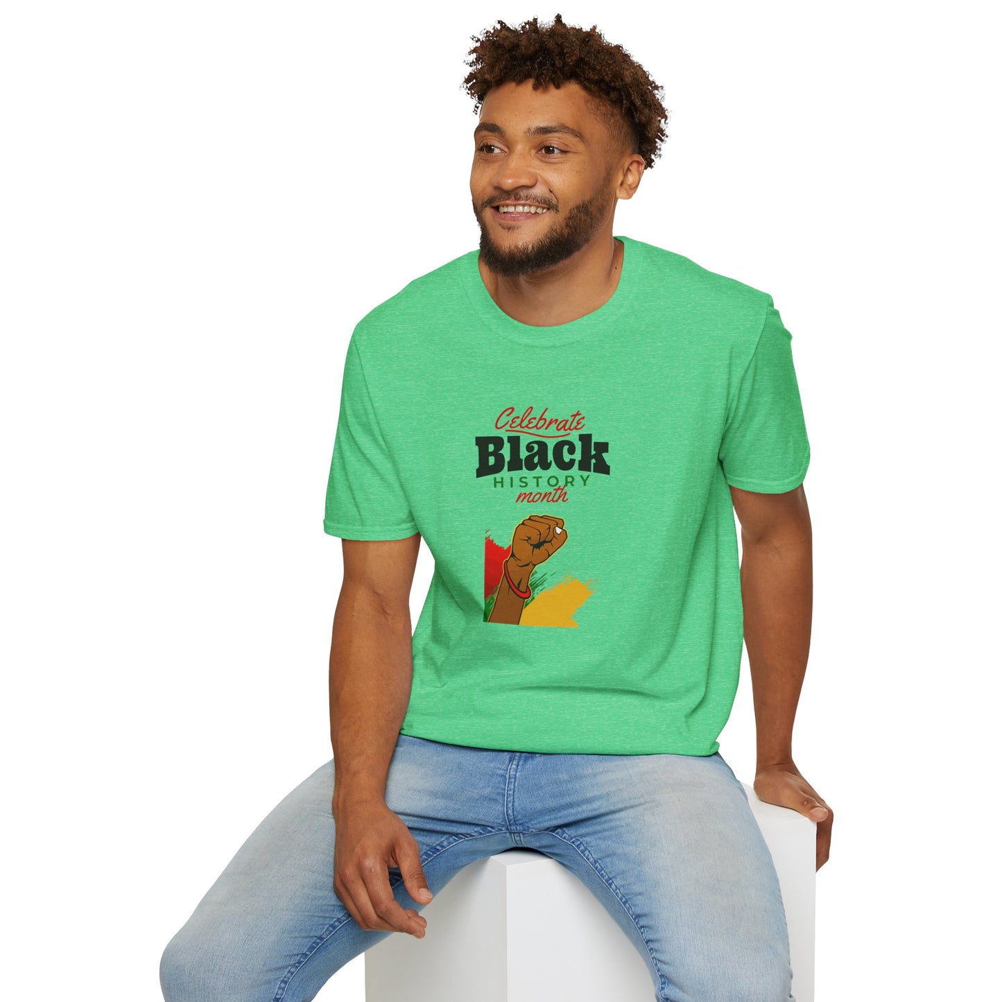 Celebrate Black History Month I, Unisex Softstyle T-Shirt
