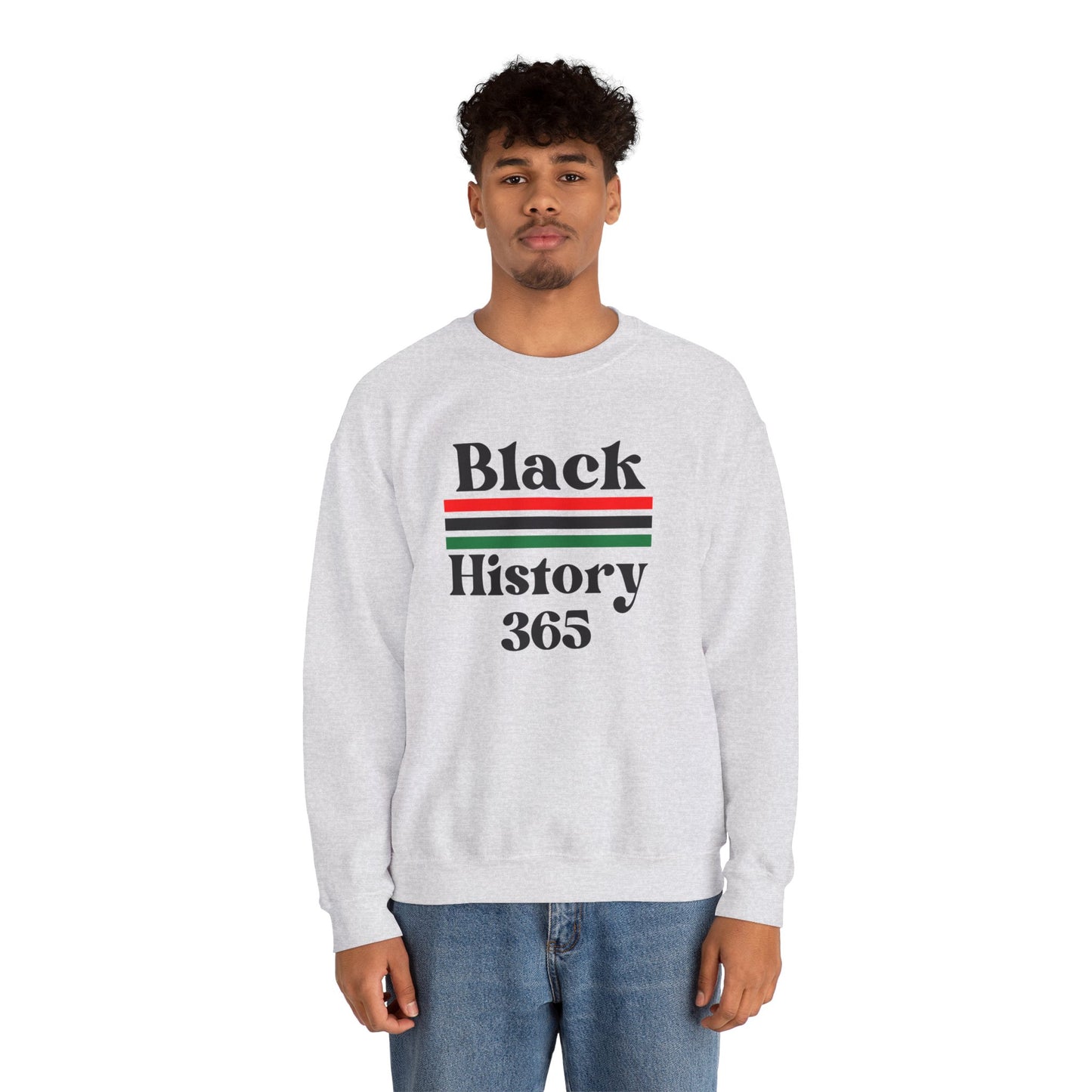 Chefao Black History 365, Unisex Heavy Blend™ Crewneck Sweatshirt