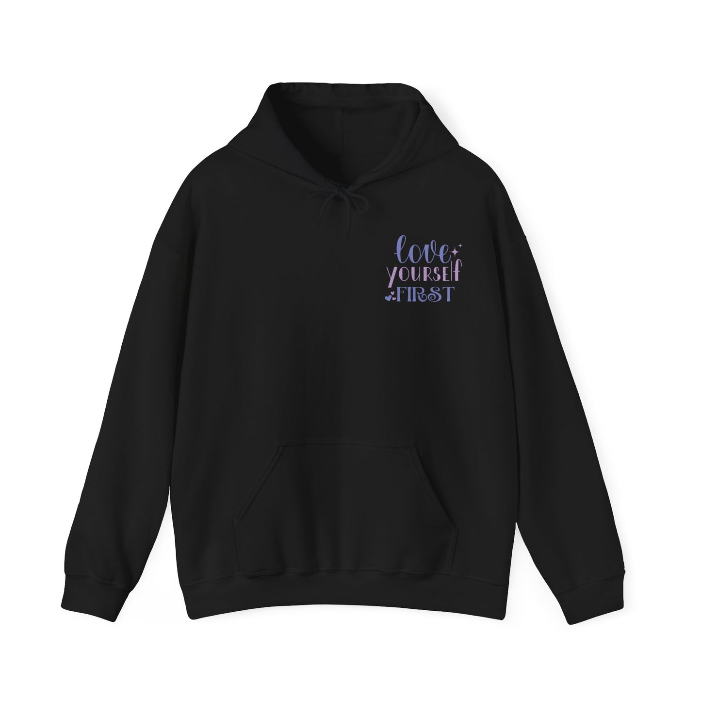 Love Yourself First I, Unisex Heavy Blend Hooded Sweatshirt
