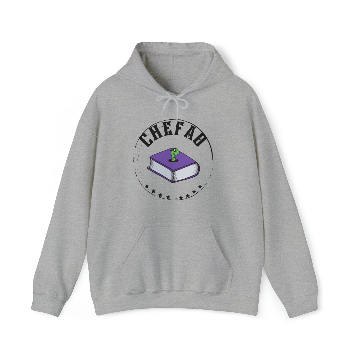 Chefao Bookworm I, Unisex Heavy Blend Hooded Sweatshirt