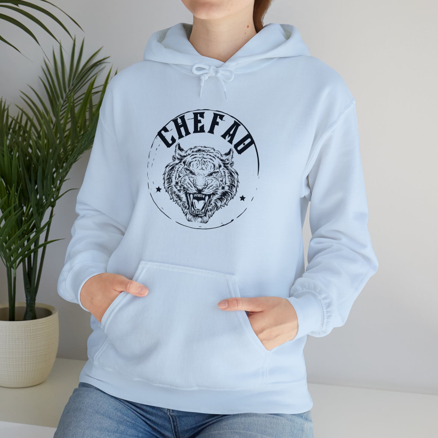 Chefao Tiger II, Unisex Heavy Blend Hooded Sweatshirt