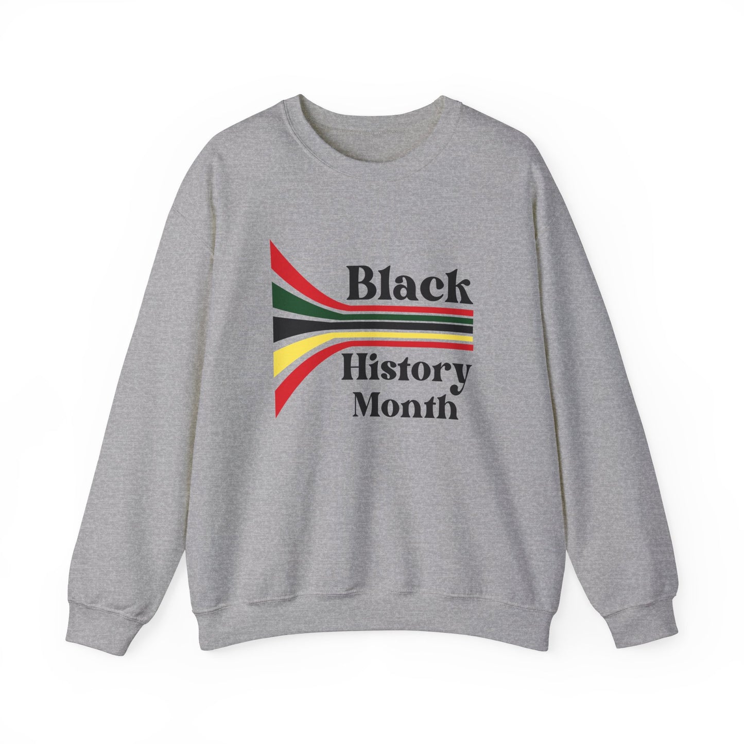 Chefao Retro Black History Month Emblem III, Unisex Heavy Blend™ Crewneck Sweatshirt