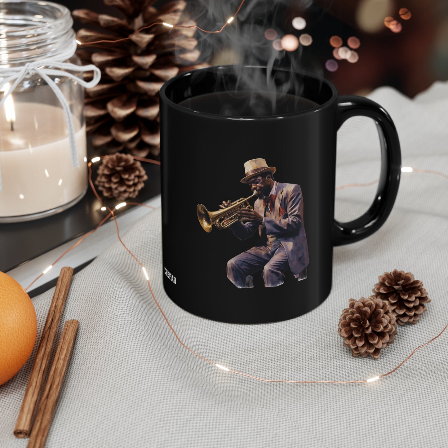 Jazz Great, 11oz Black Coffee Mug