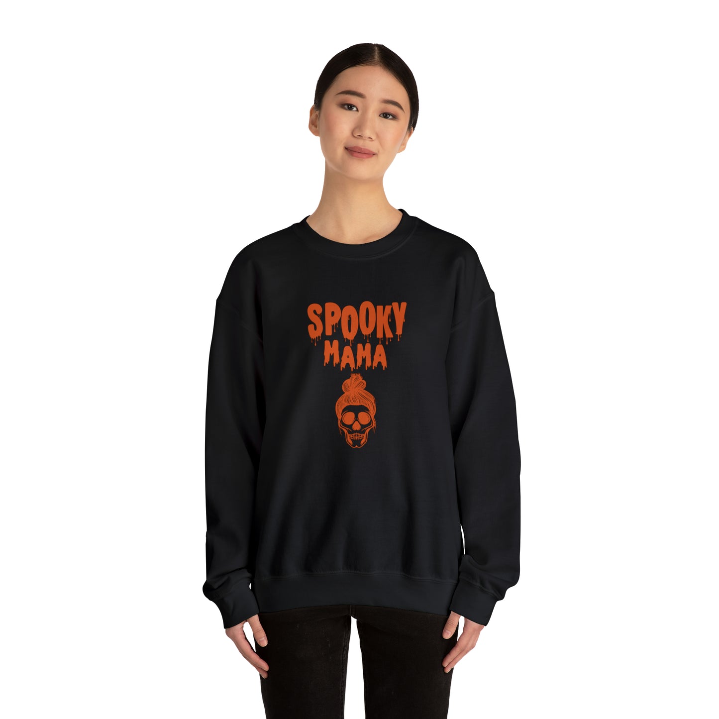 Spooky Mama, Unisex Heavy Blend Crewneck Sweatshirt